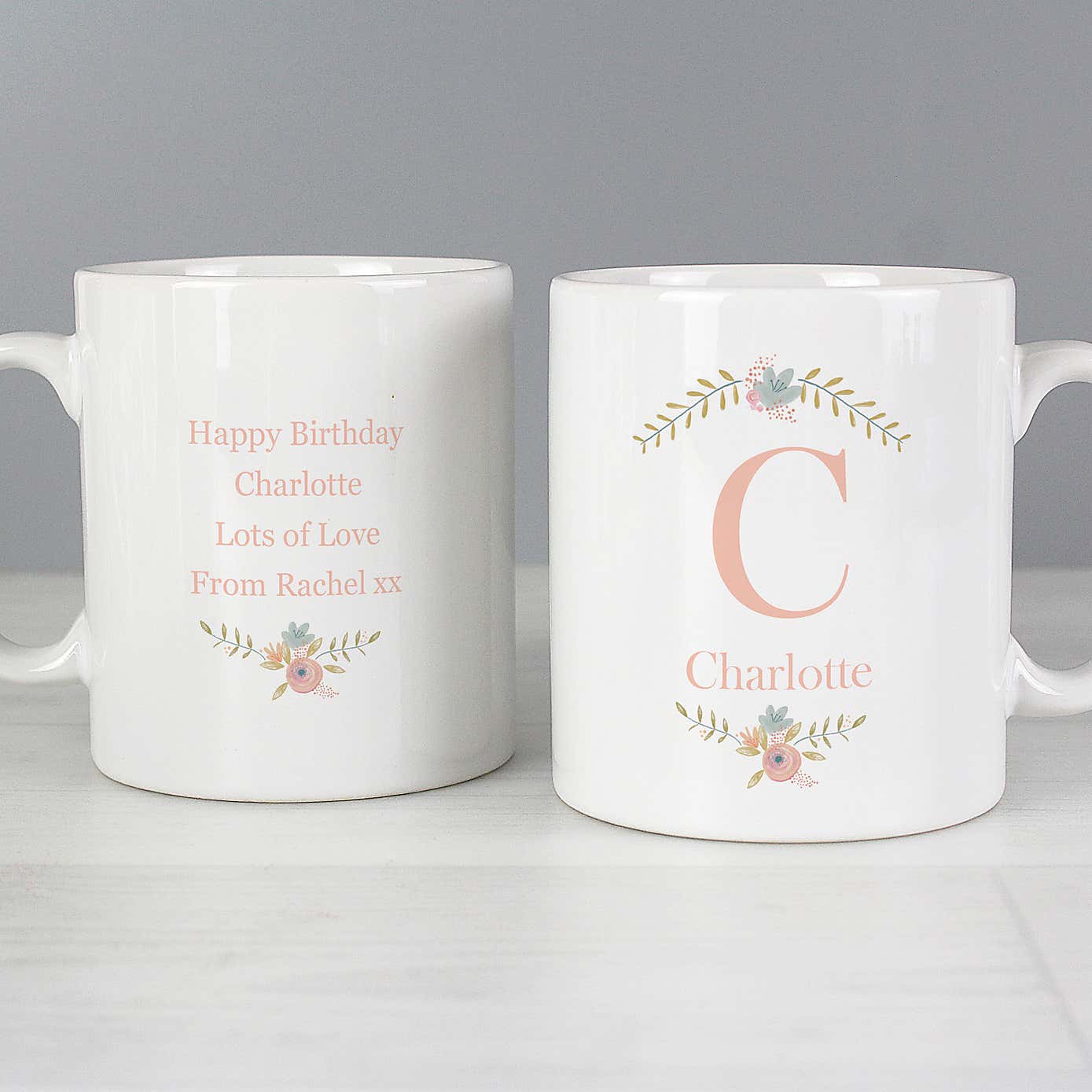 Personalised Floral Bouquet Mug