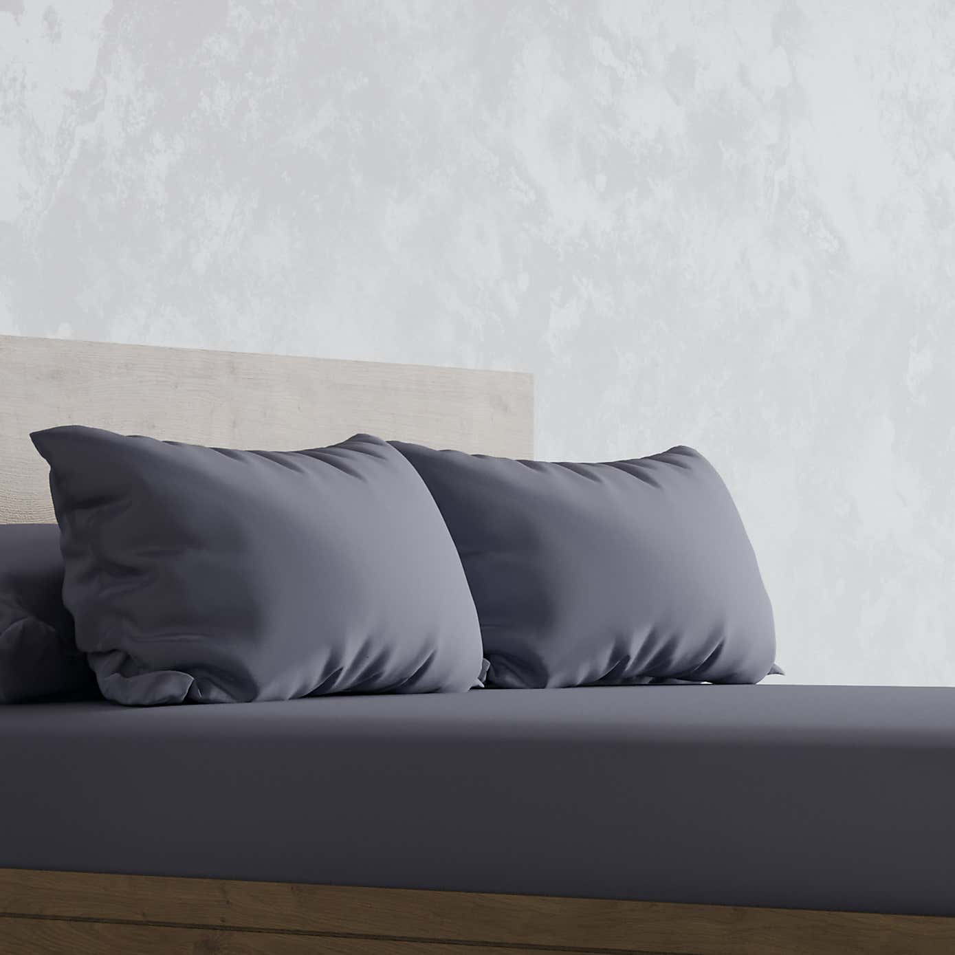 Panda Bamboo Urban Grey Pillowcase Pair