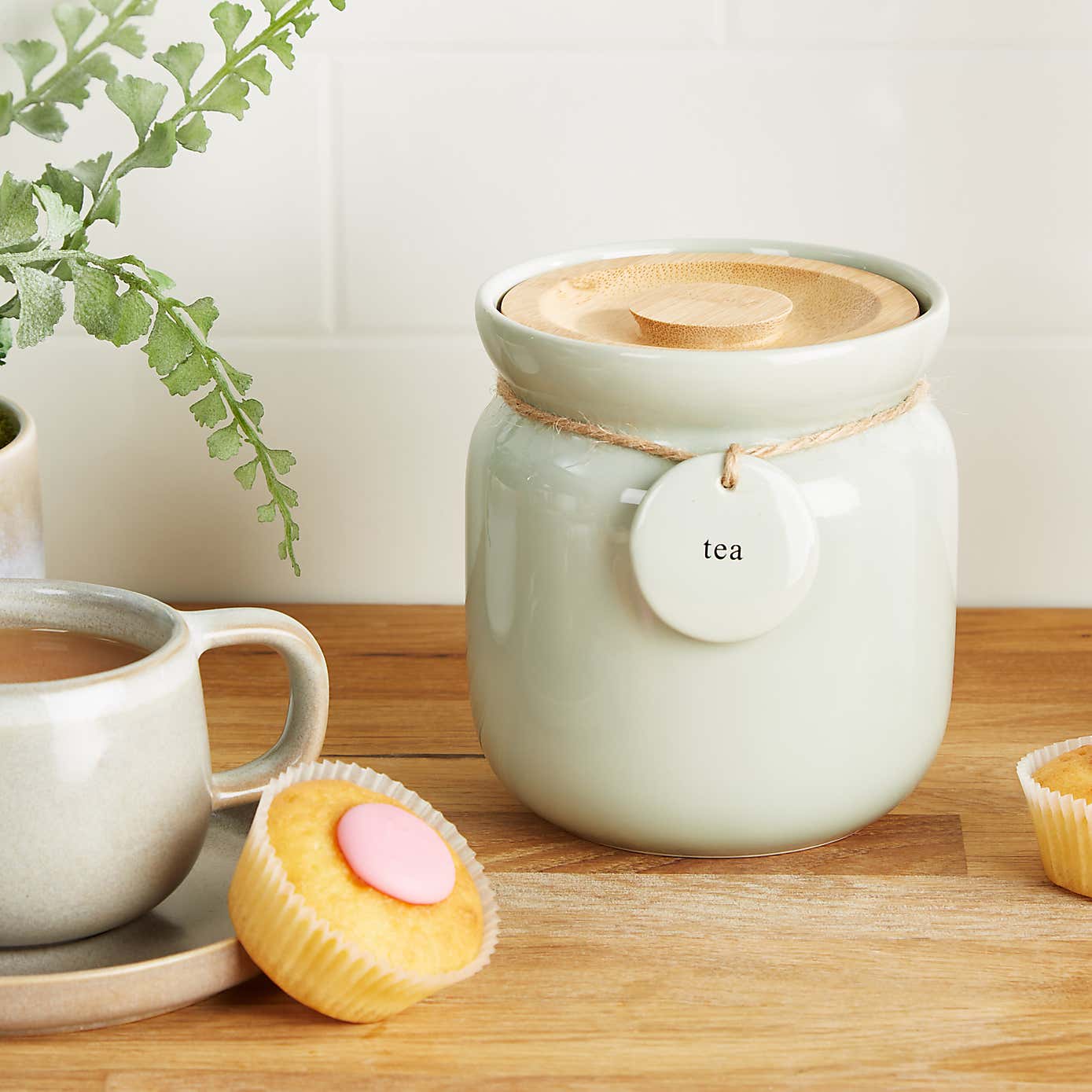 White Hang Tag Canister
