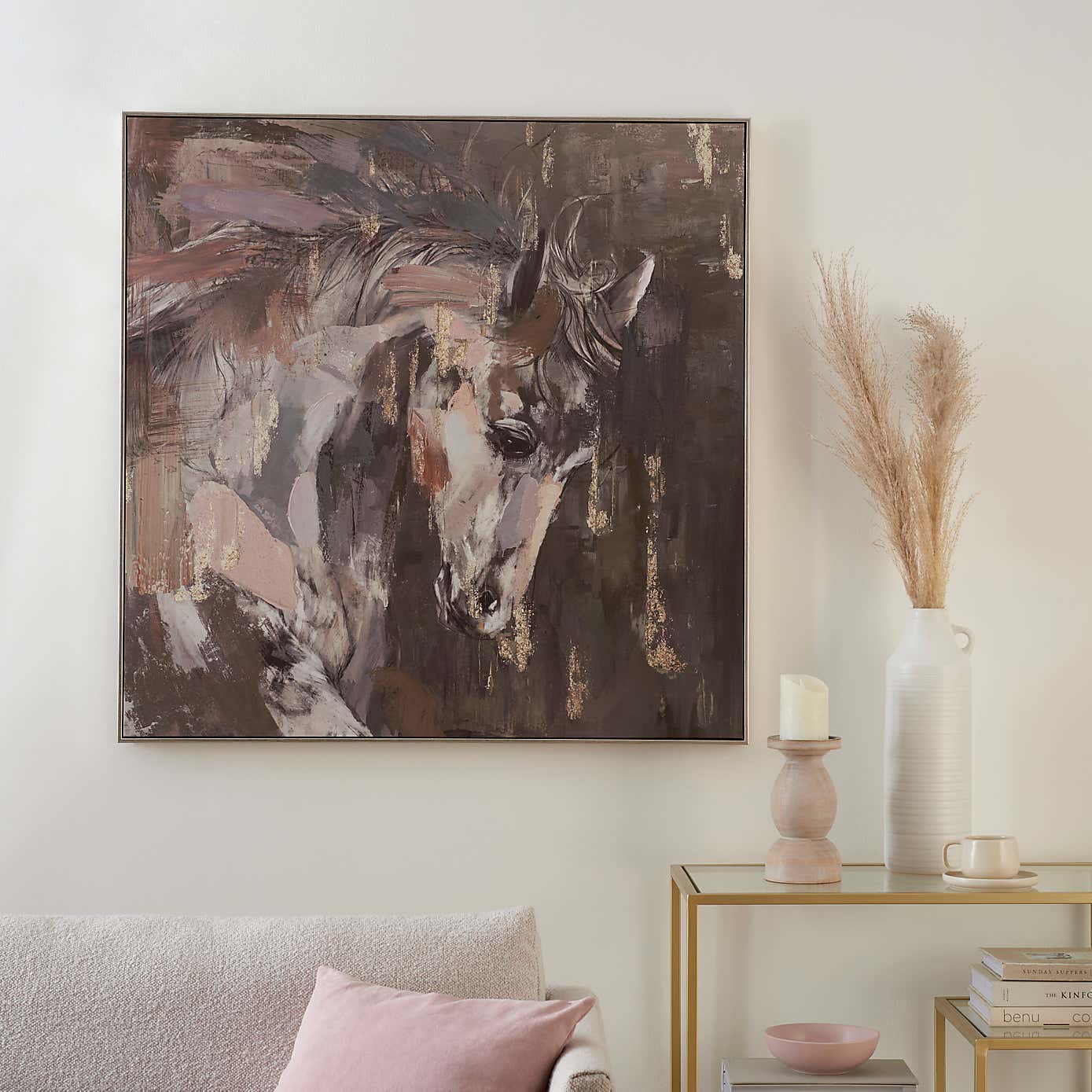 Horses Abstract Capped Canvas