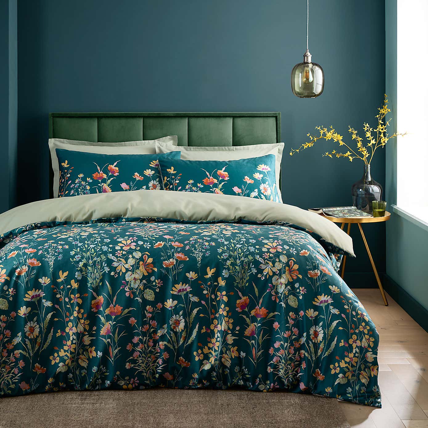 Watercolour Floral Duvet Cover & Pillowcase Set