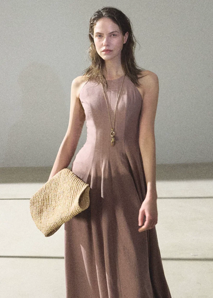 Flowing River Linen Dress