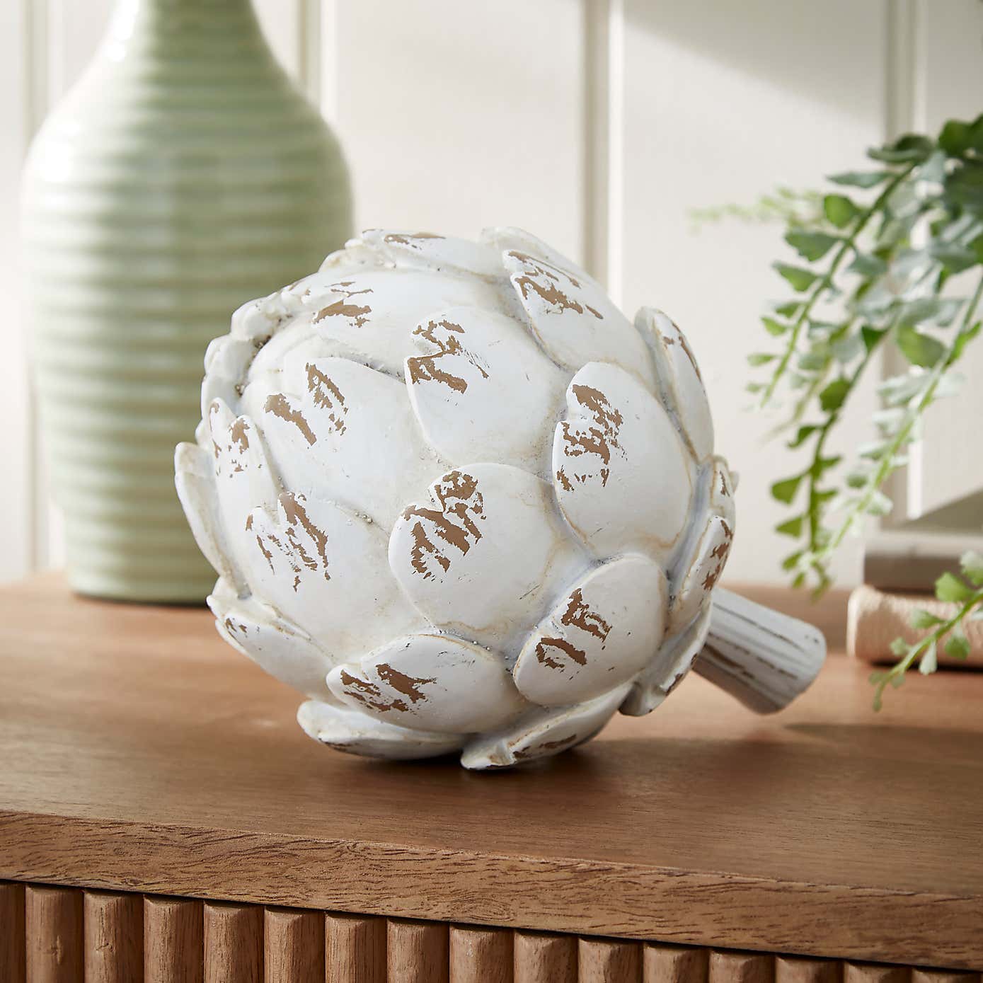 Distressed Artichoke Ornament