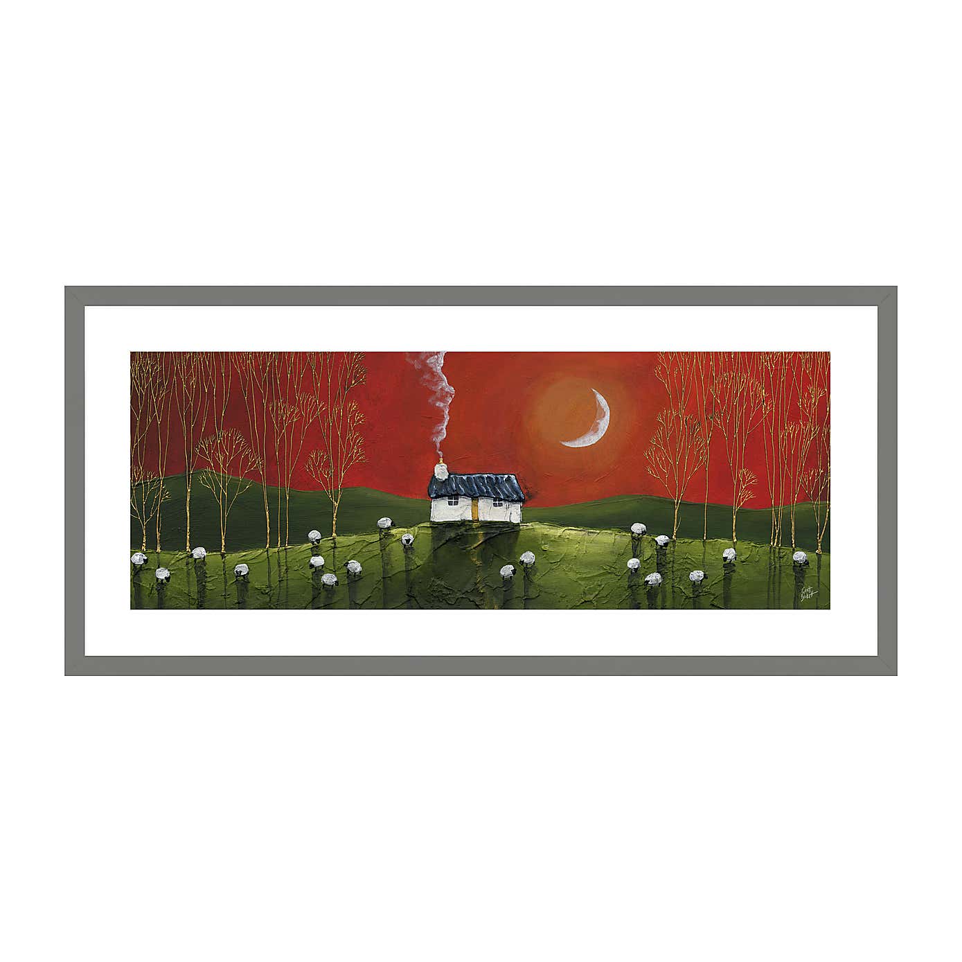 Fiery Orange Framed Print