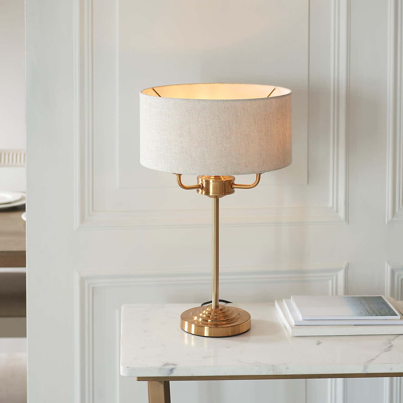 Vogue Sandringham Mid Century 3 Light Table Lamp