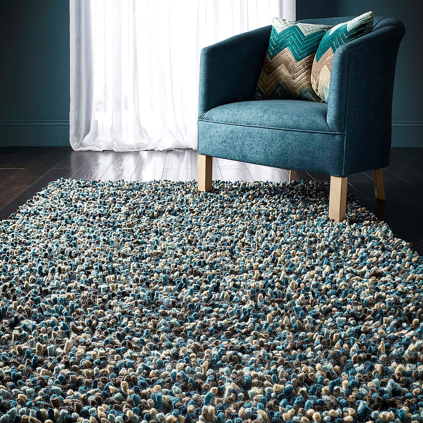 Rocks Shaggy Rug