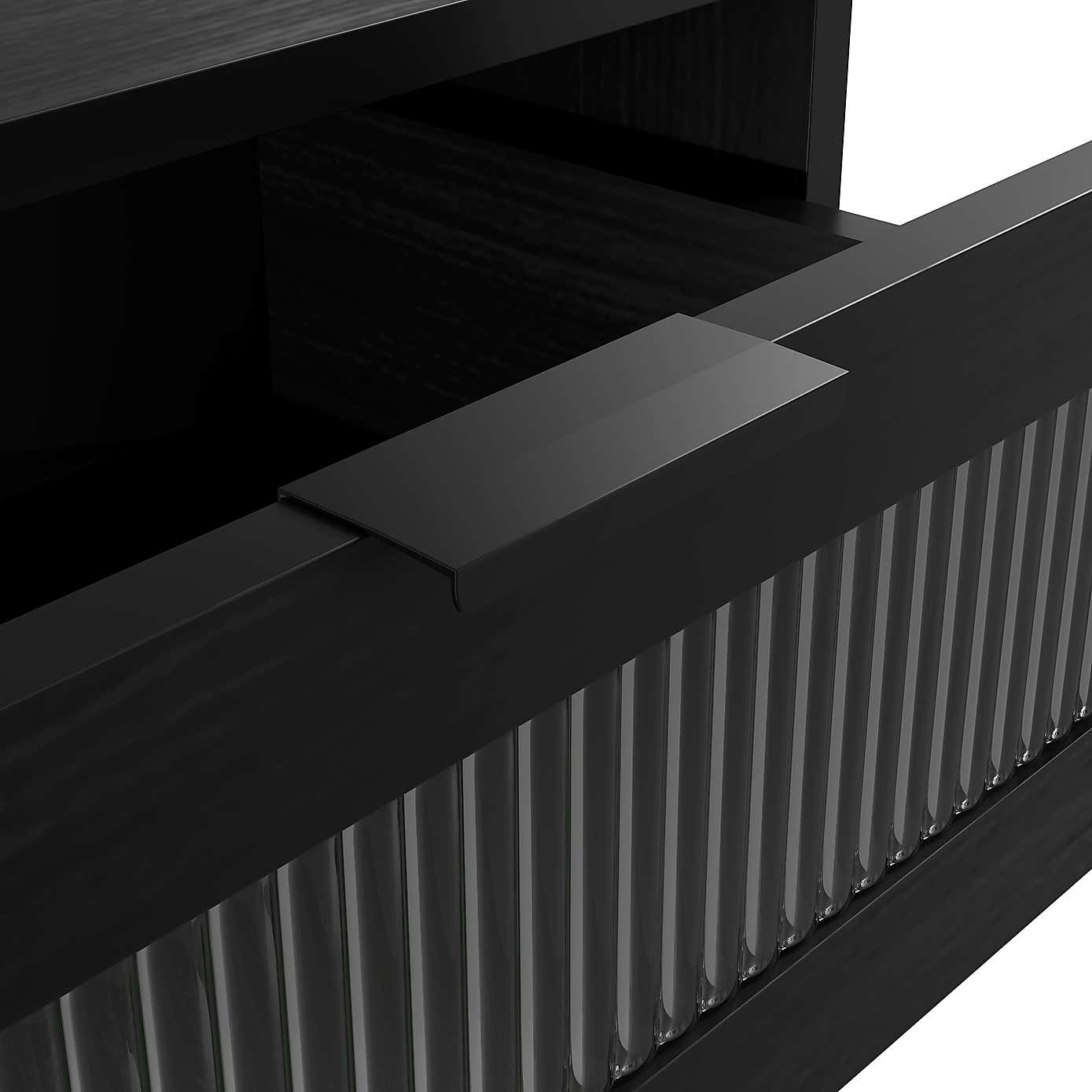 Edison 5 Drawer Chest, Matte Black
