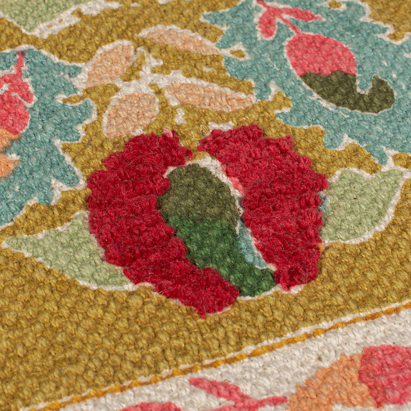 Rani Embroidered Floral Rug