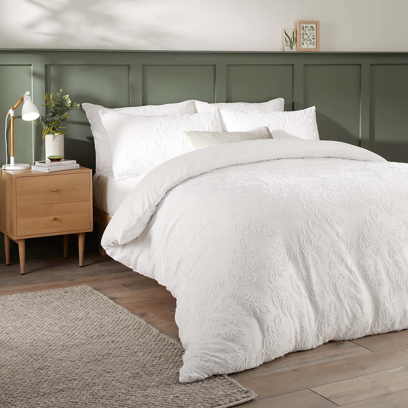 Duvet Day Seville Leaf Reversible Duvet Cover & Pillowcase Set