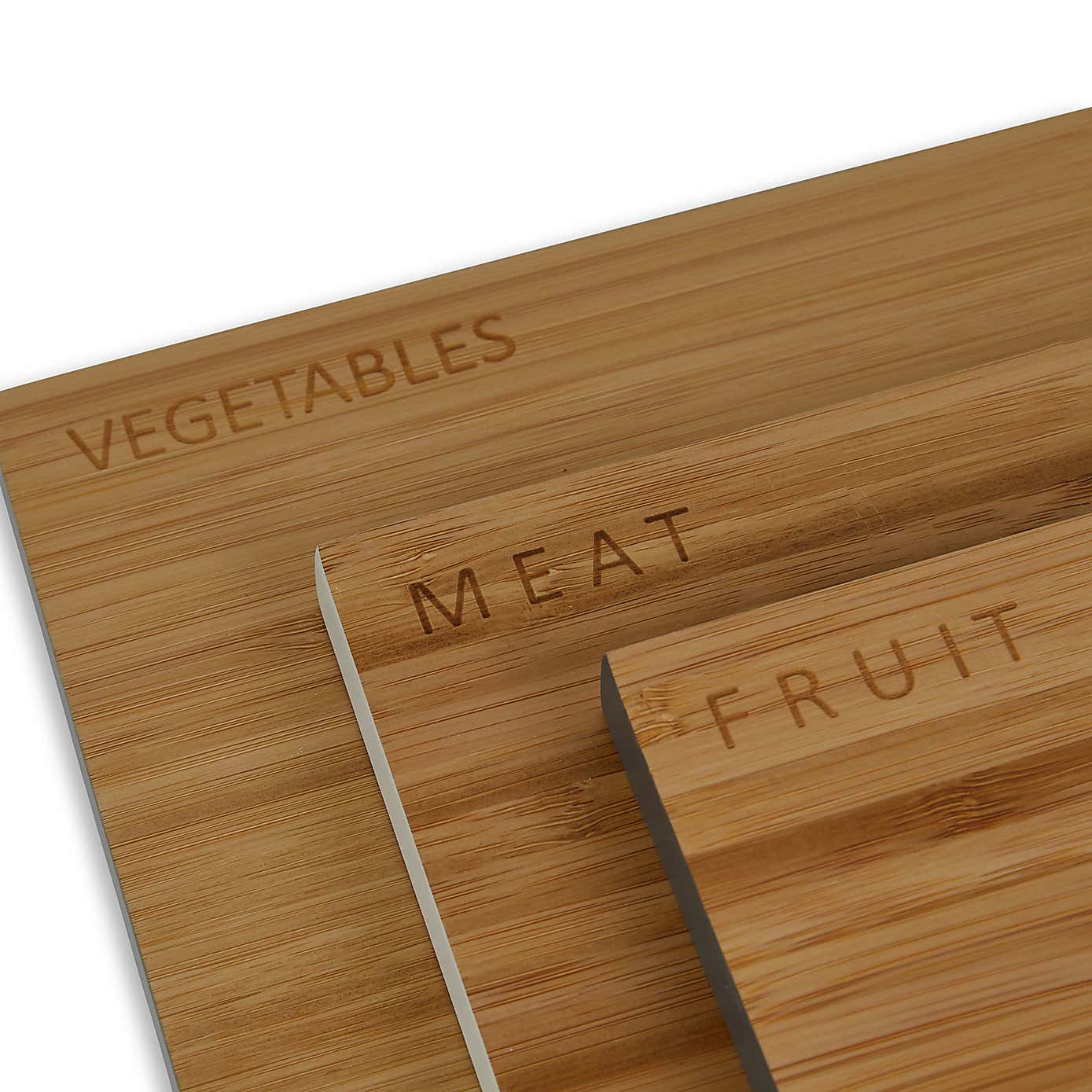 Set of 3 Bamboo Chopping Boards