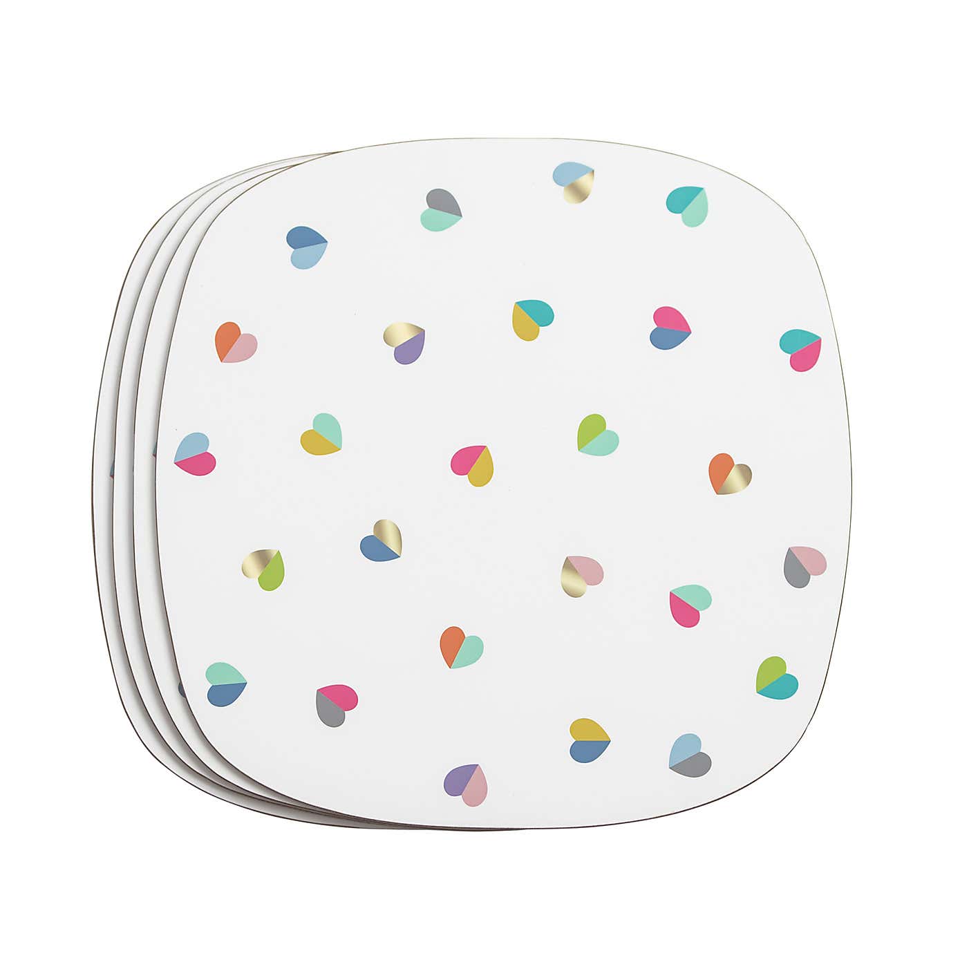 Mini Confetti Set of 4 Placemats in Drawer Gift Box