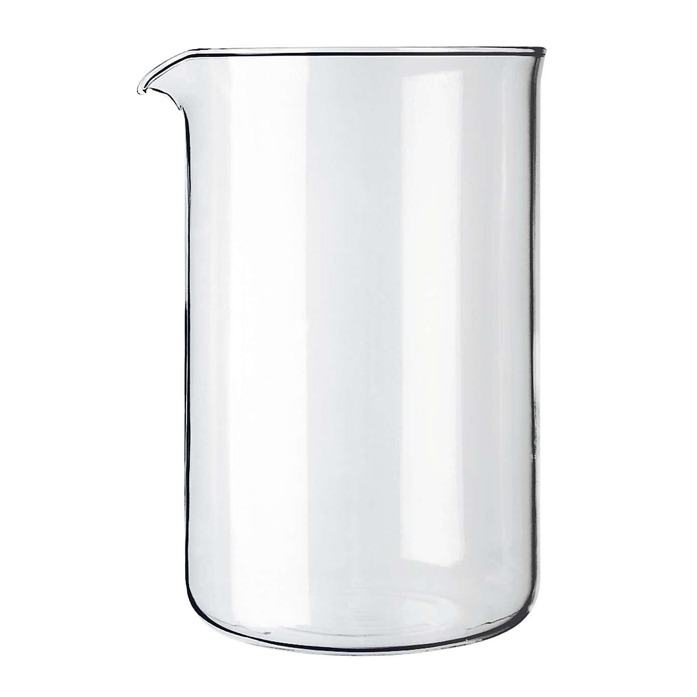 Bodum Spare 12 Cup Black Glass Coffee Beaker, 1.5L