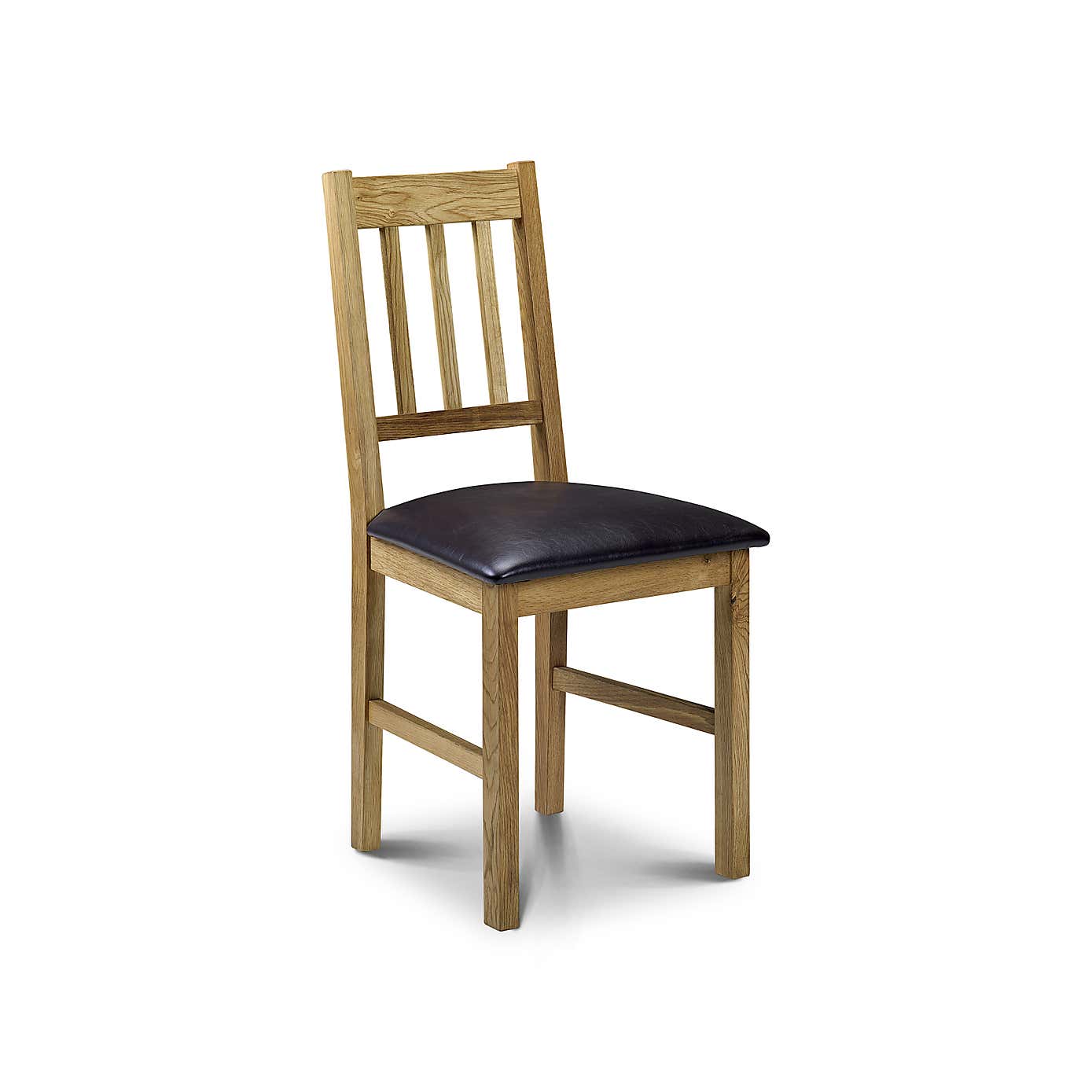 Coxmoor Set of 2 Dining Chairs, Brown Faux Leather