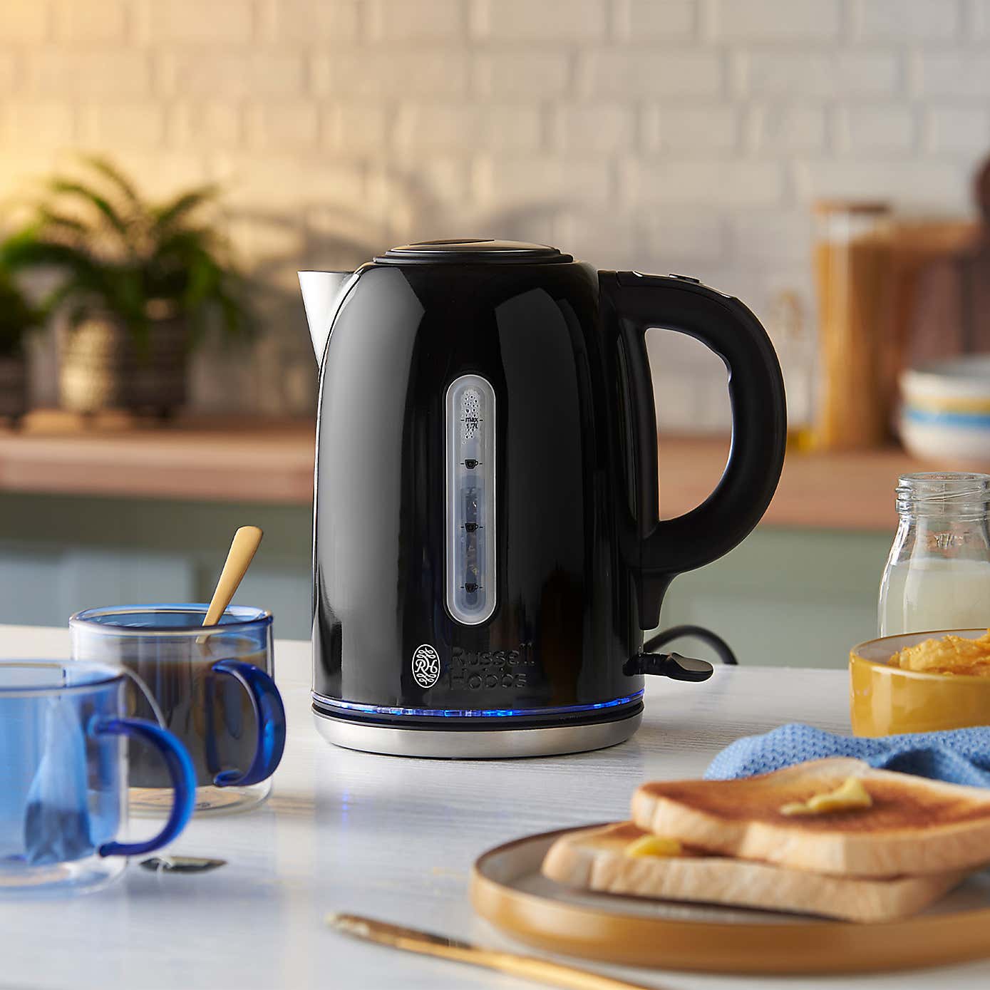 Russell Hobbs Brushed Stainless Steel 1.7L Quiet Boil Kettle
