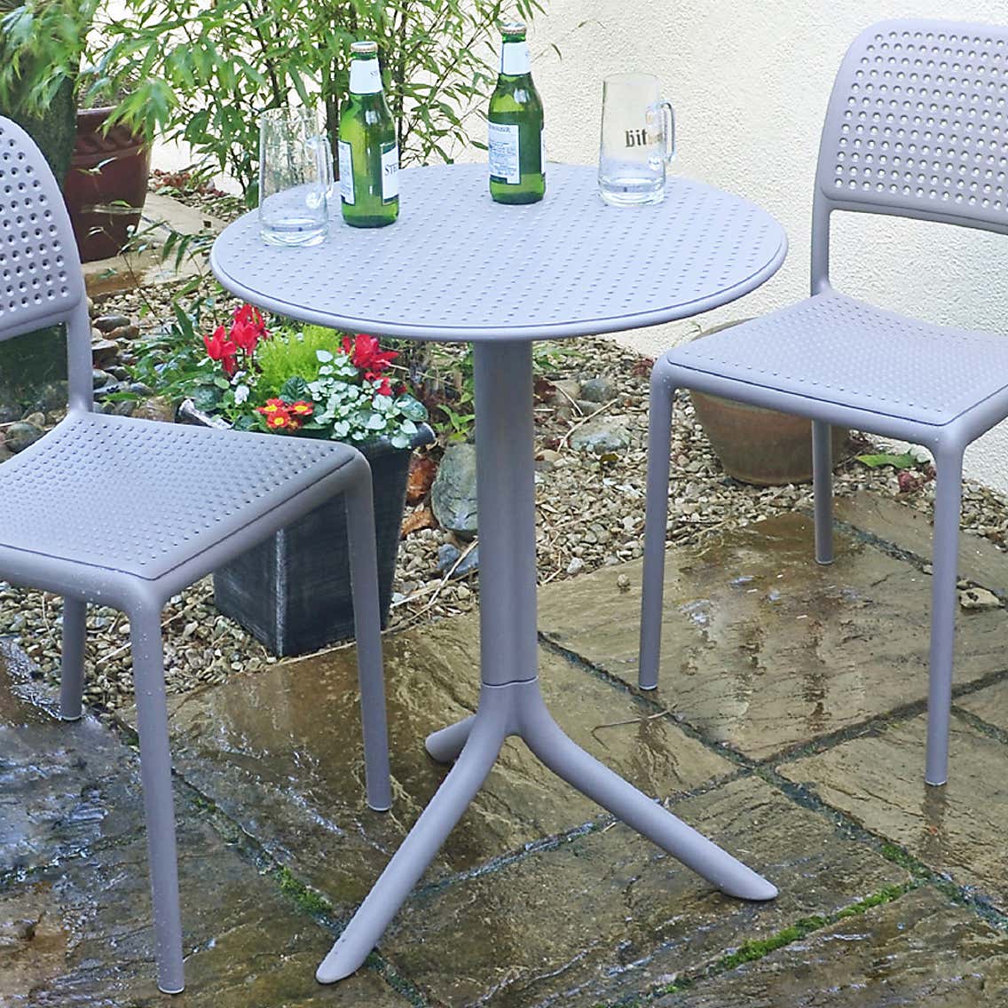 Nardi Black Step Bistro Table