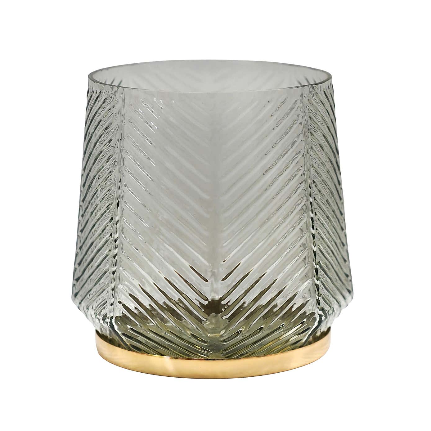 Elm Embossed Candle Holder