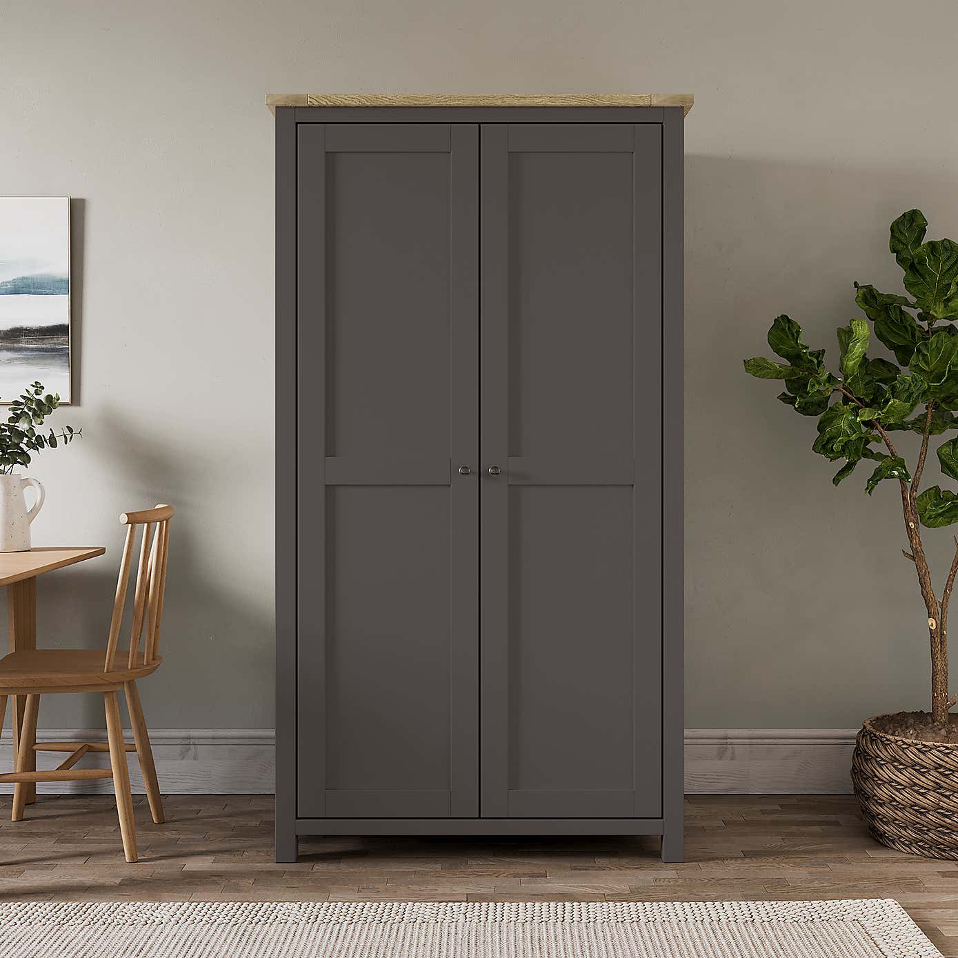 Olney Double Kitchen Larder Unit, Stone