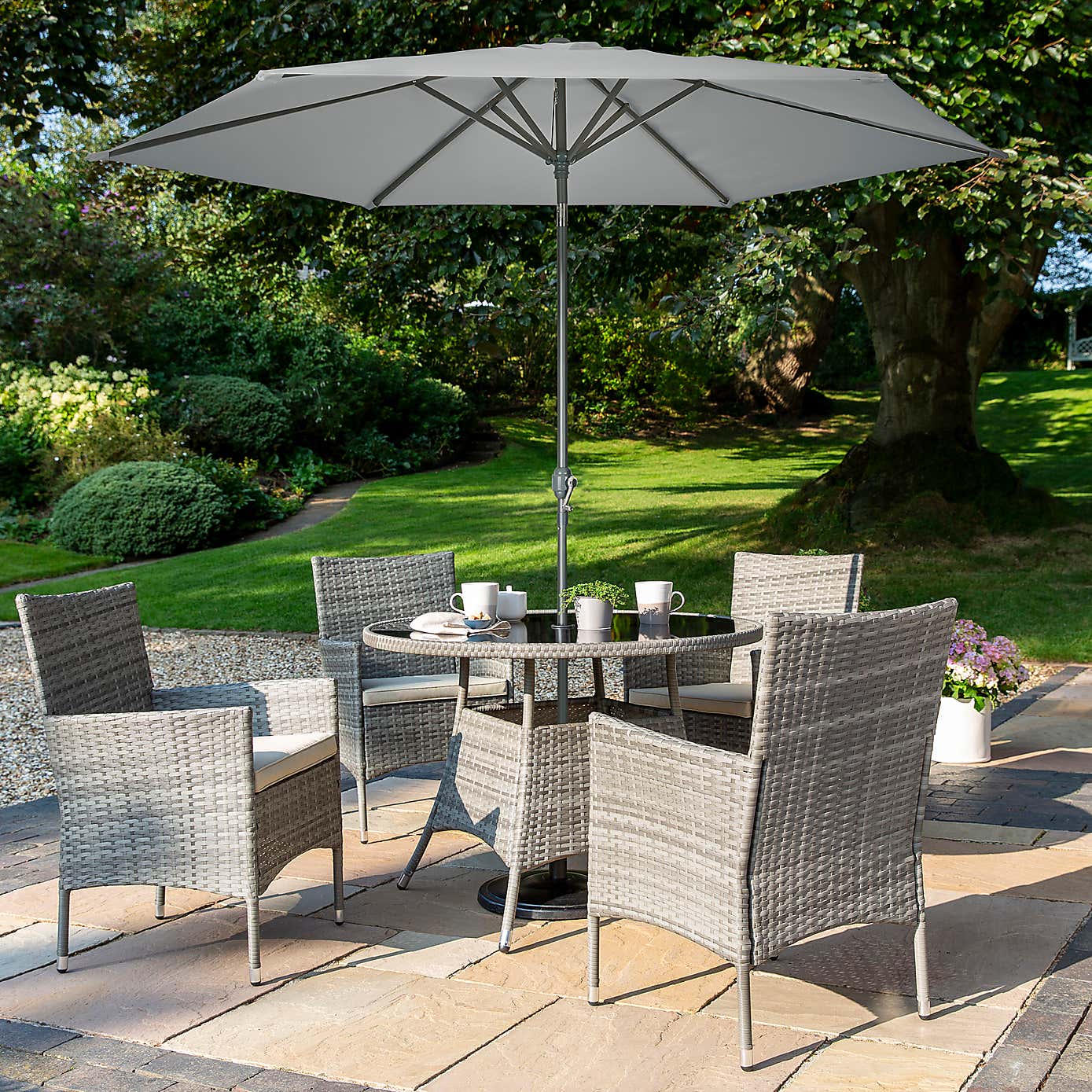 Grey 2.7m Parasol
