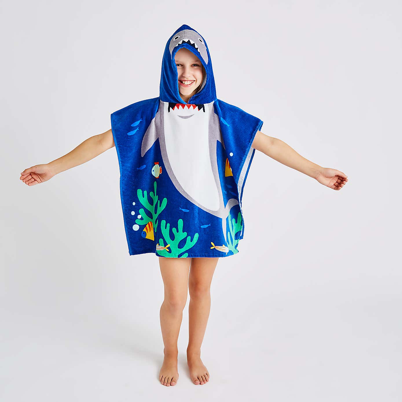 Shark Poncho Towel