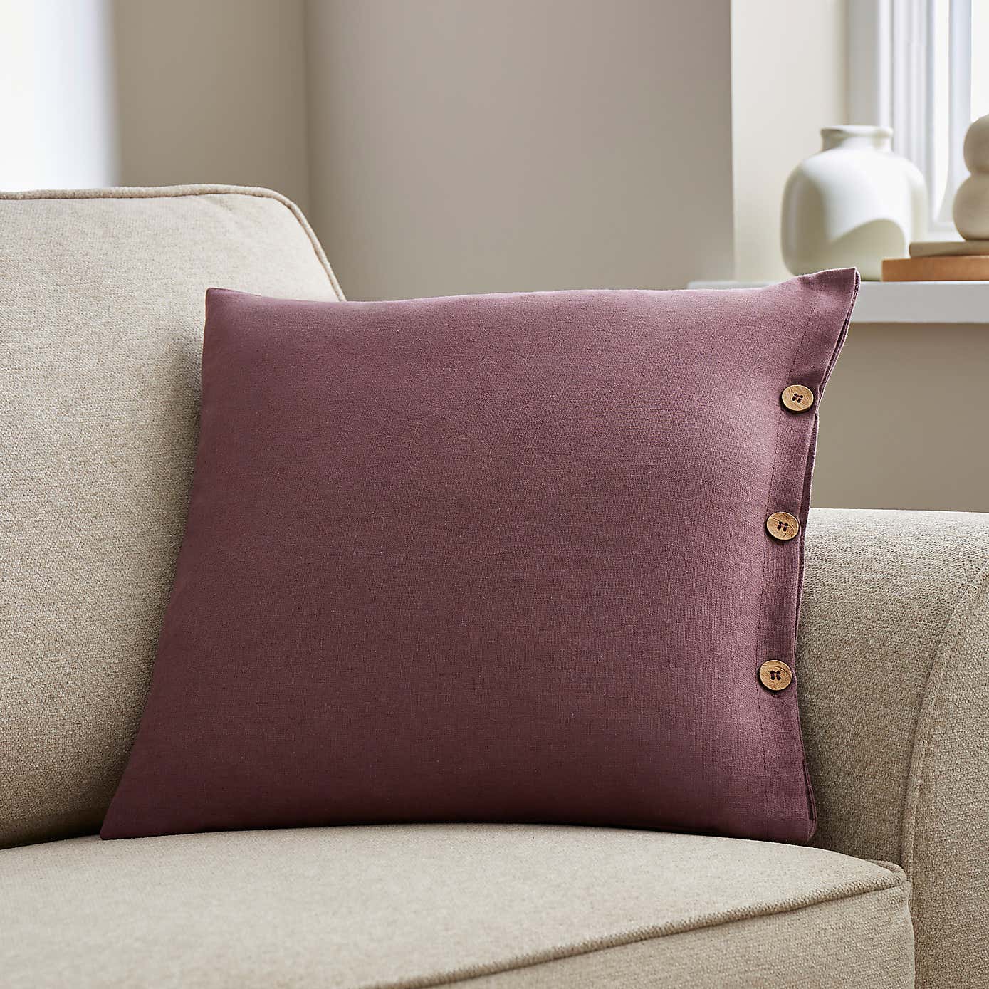 Cotton Linen Cushion Cover