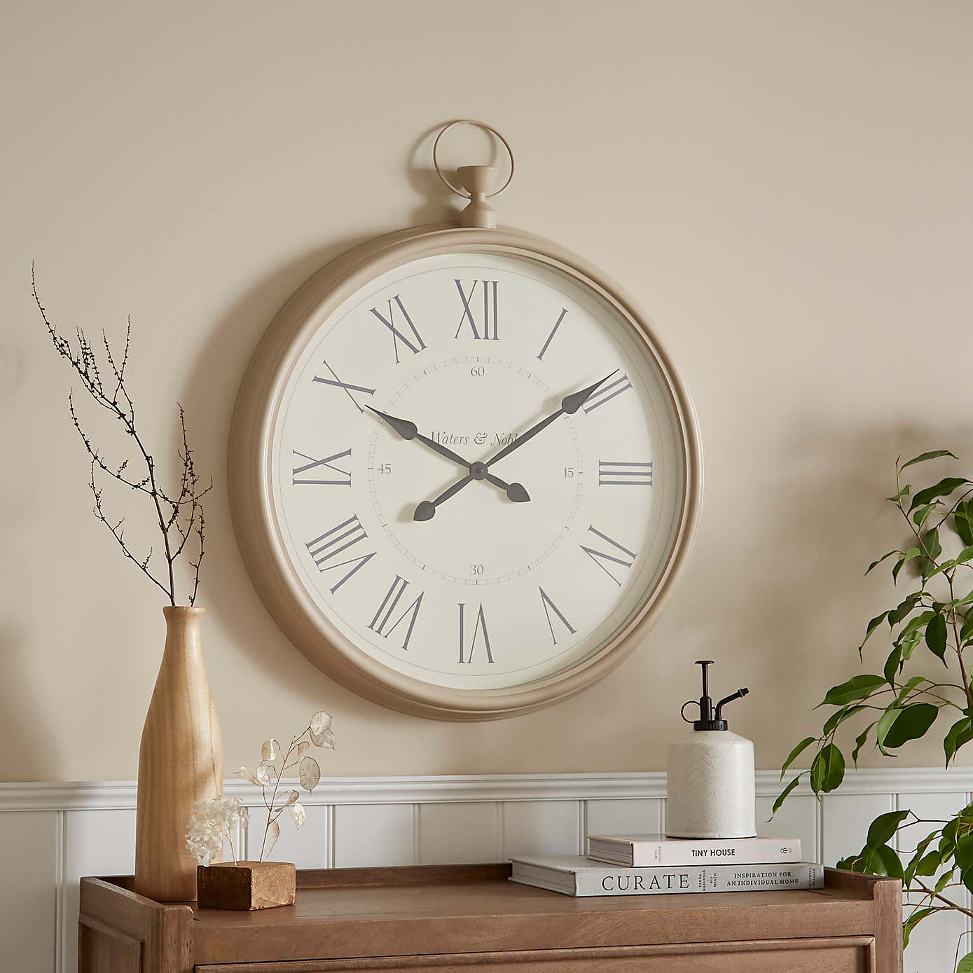 Indoor Outdoor Vintage Pocket Watch Clock 39cm