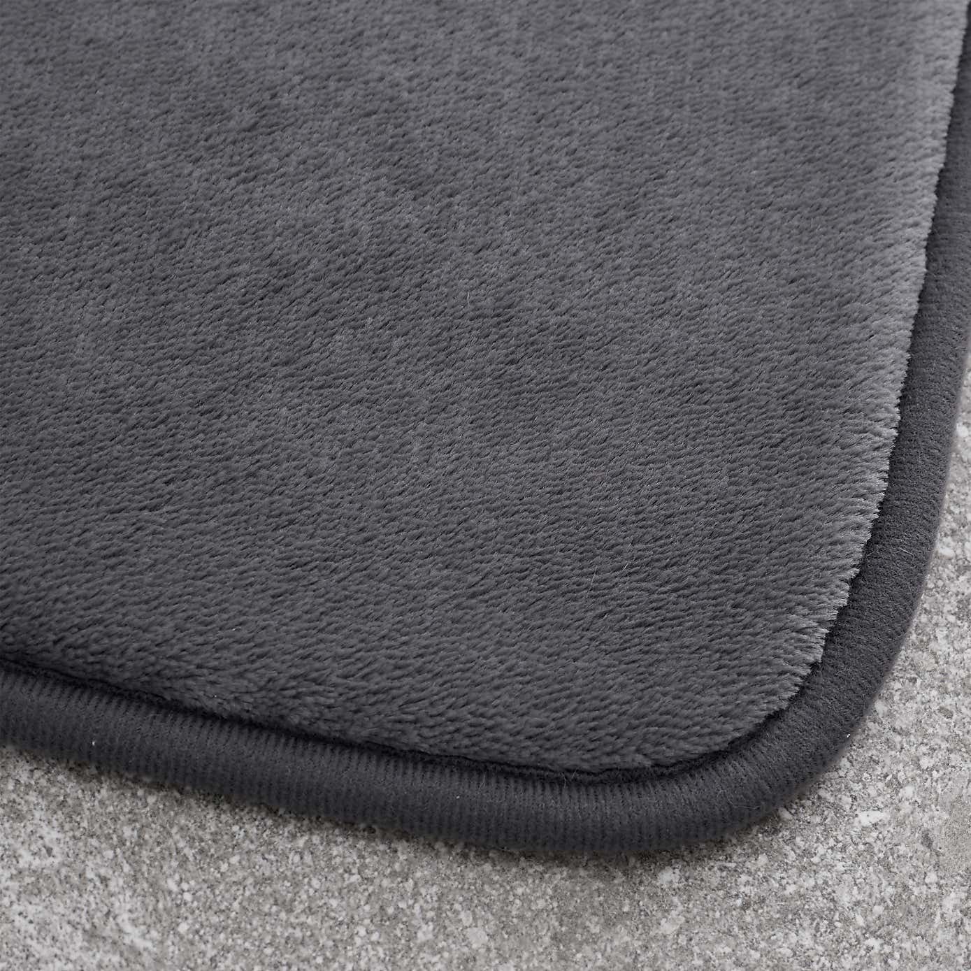 Catherine Lansfield Anti Bacterial Memory Foam Bath Mat and Pedestal Mat