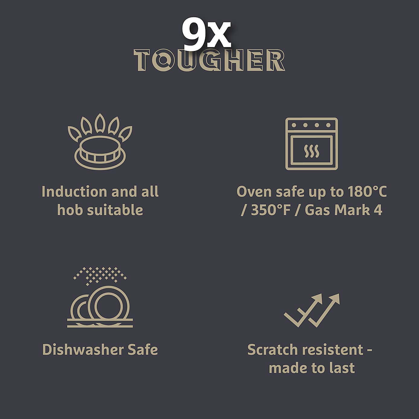 Prestige 9x Tougher Non-Stick Egg Poacher, 20cm
