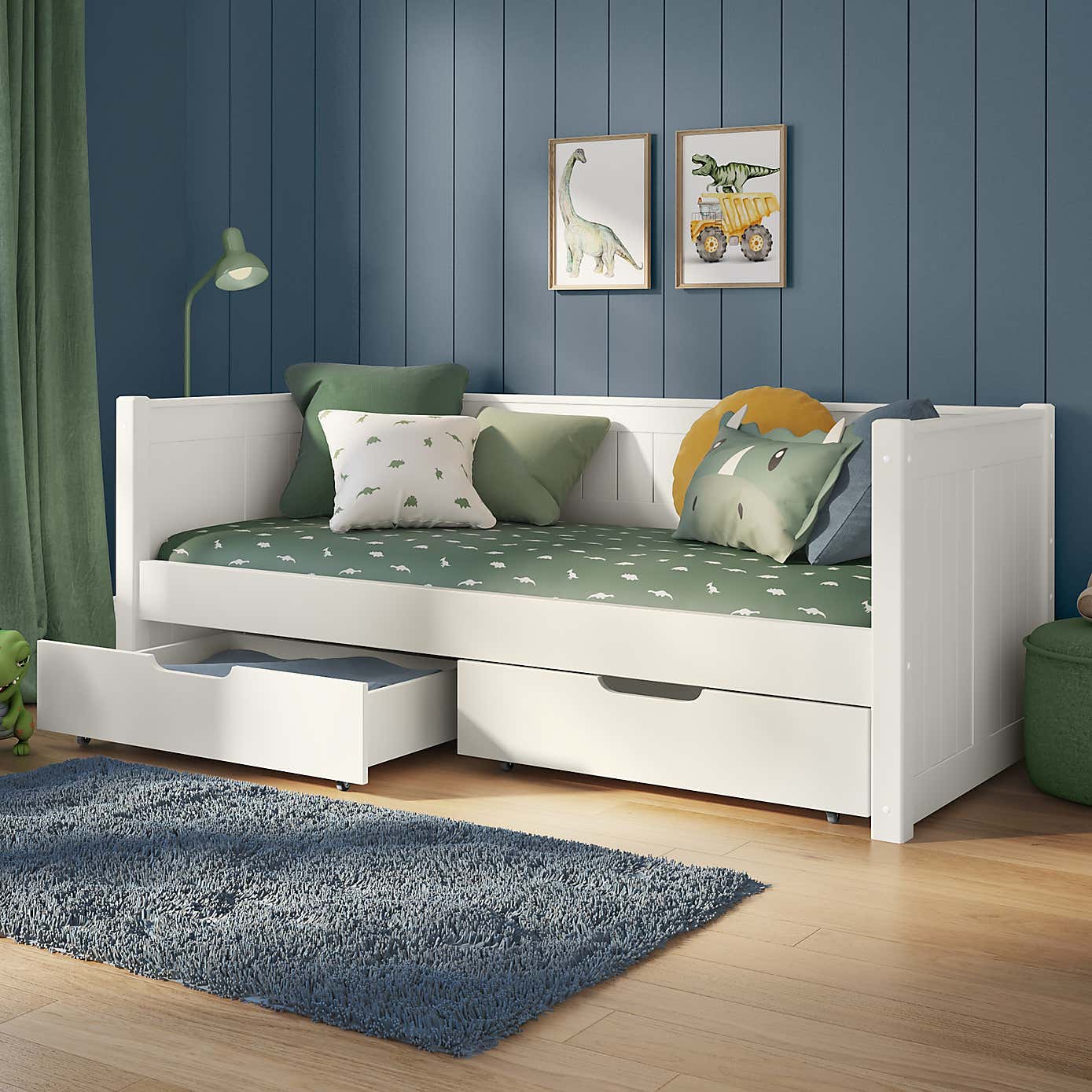 Stompa Pine Day Bed with 2 Underbed Drawers