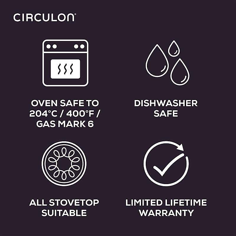 Circulon Scratch Defense Extreme Non-Stick Wok, 34cm