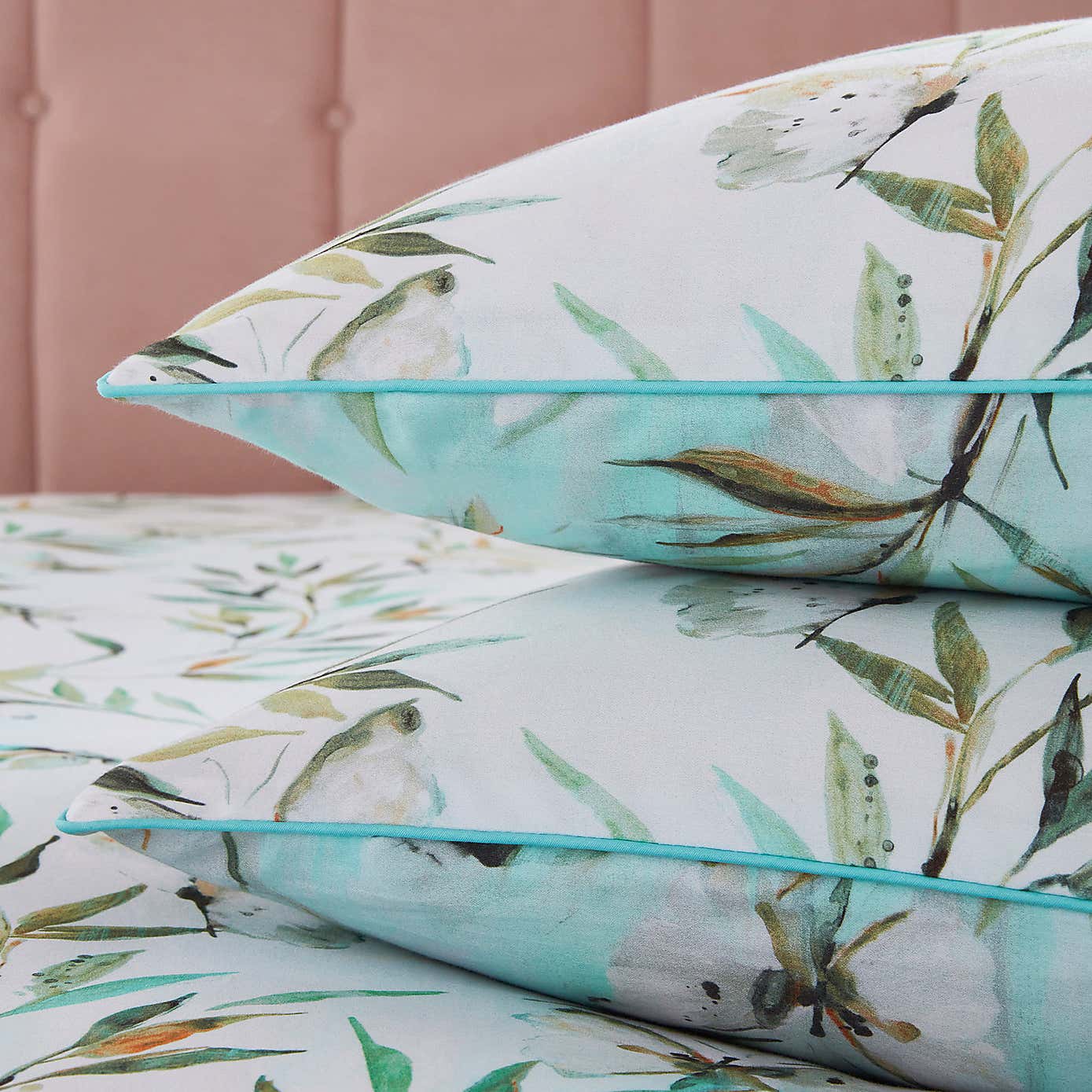Dorma Nature Garden 100% Cotton Housewife Pillowcase Pair