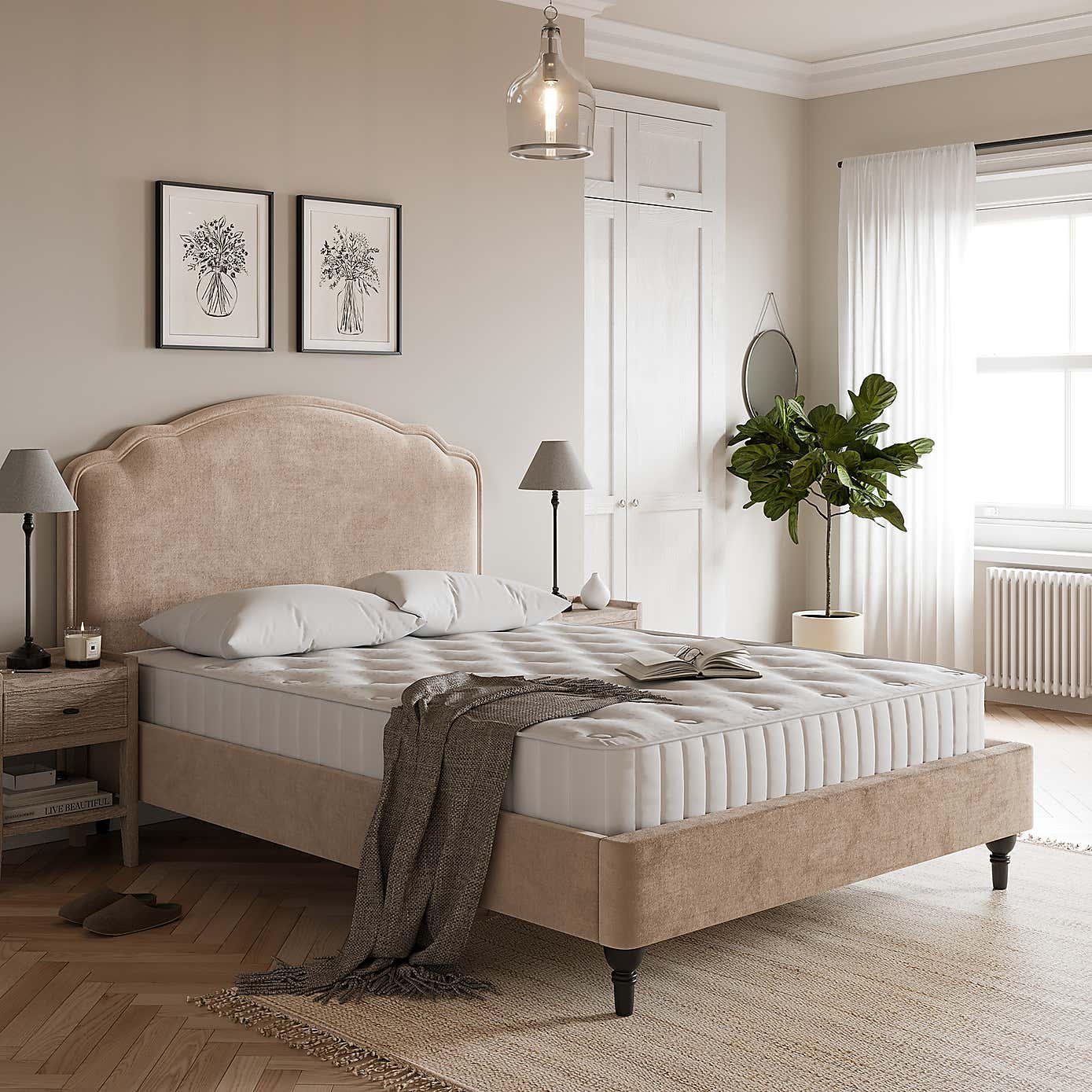 Ella Timeless Velvet Bed