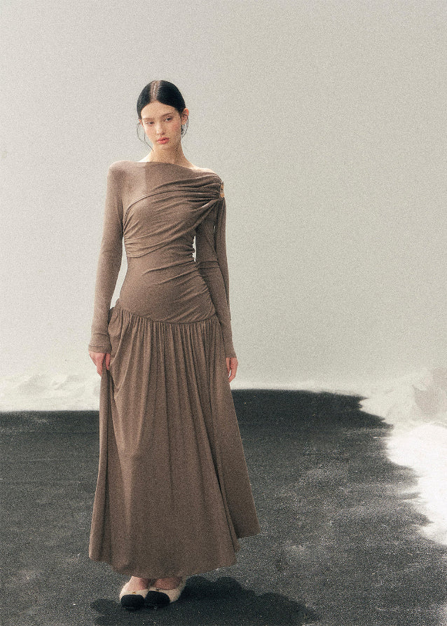 Streamline Draped Dress
