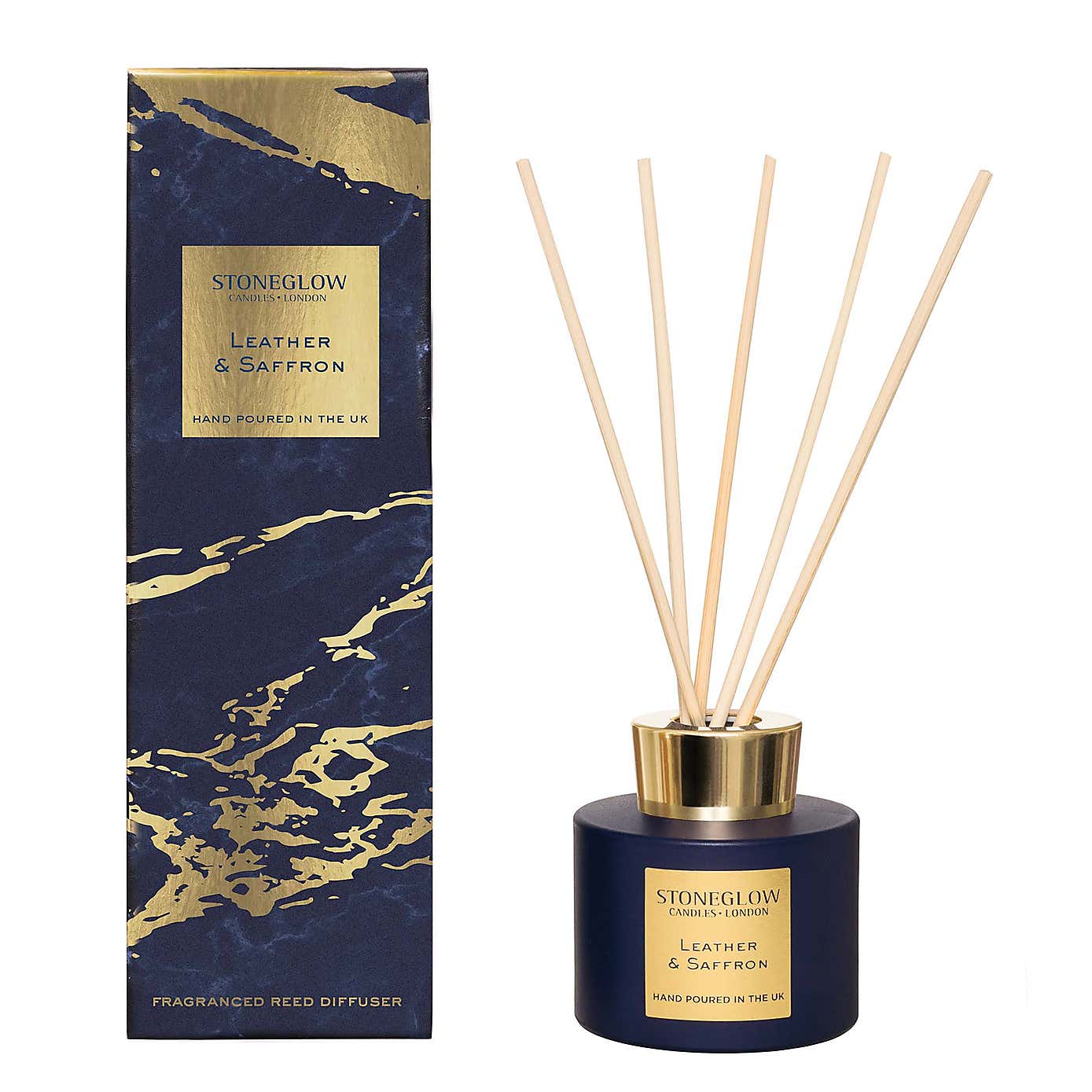 Stoneglow Luna Leather & Saffron Diffuser