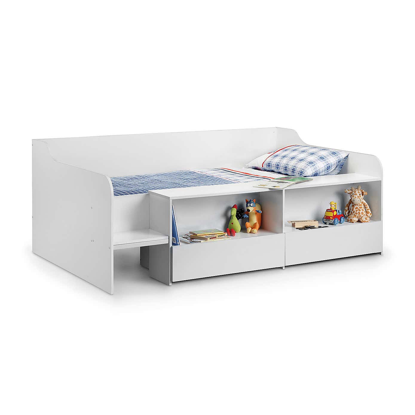 Stella Pure White Low Sleeper Bedstead
