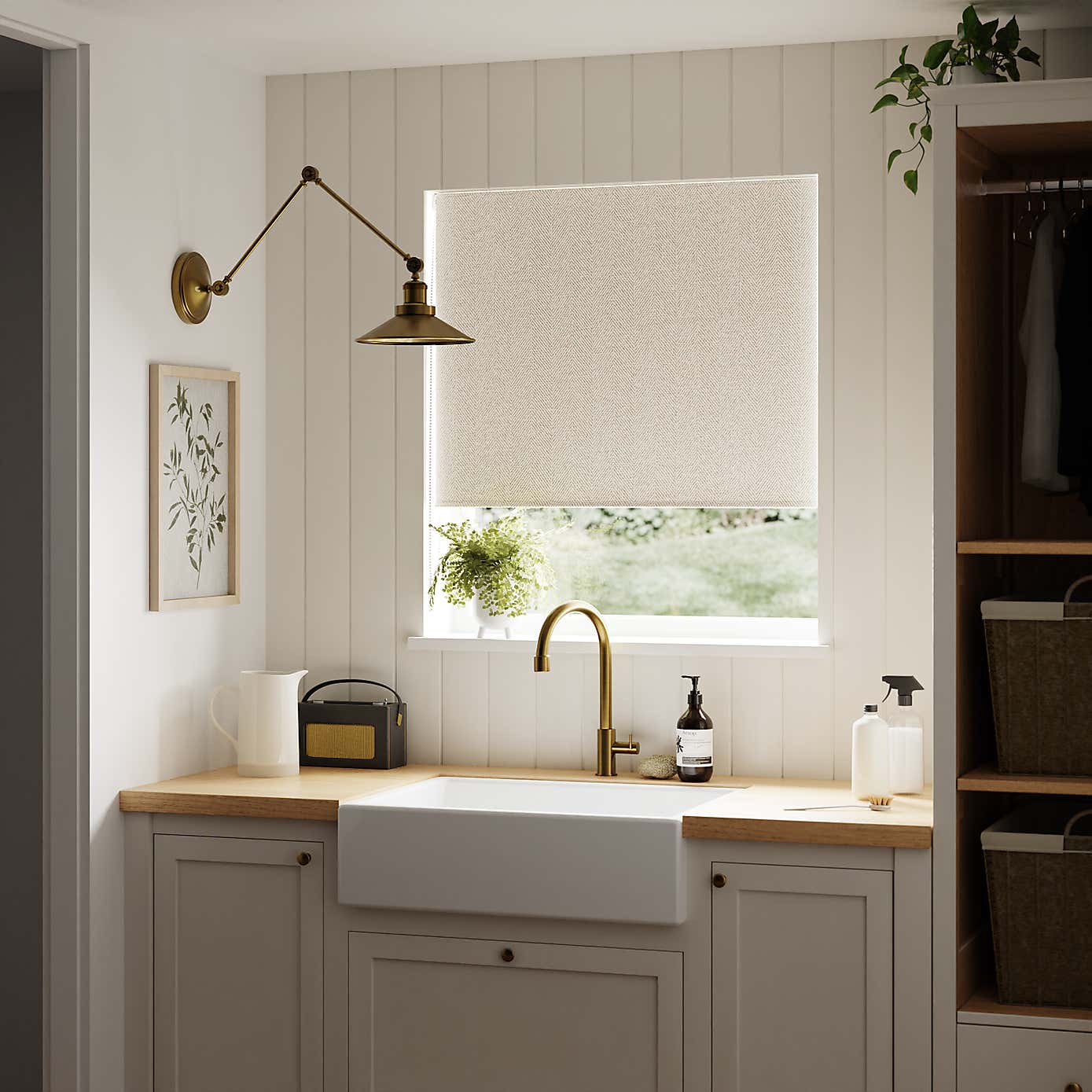 Chevron Blackout Roller Blind