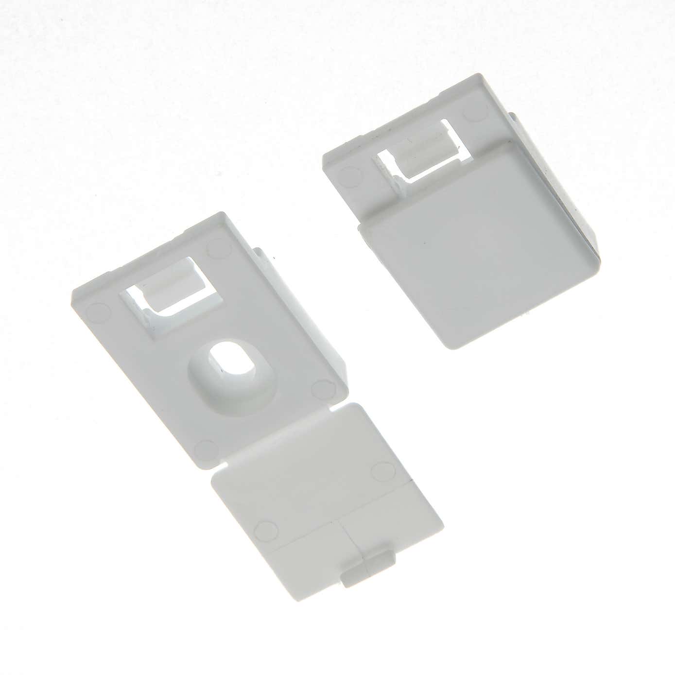 Swish Minima Pack of Five White Plastic Ceiling Brackets