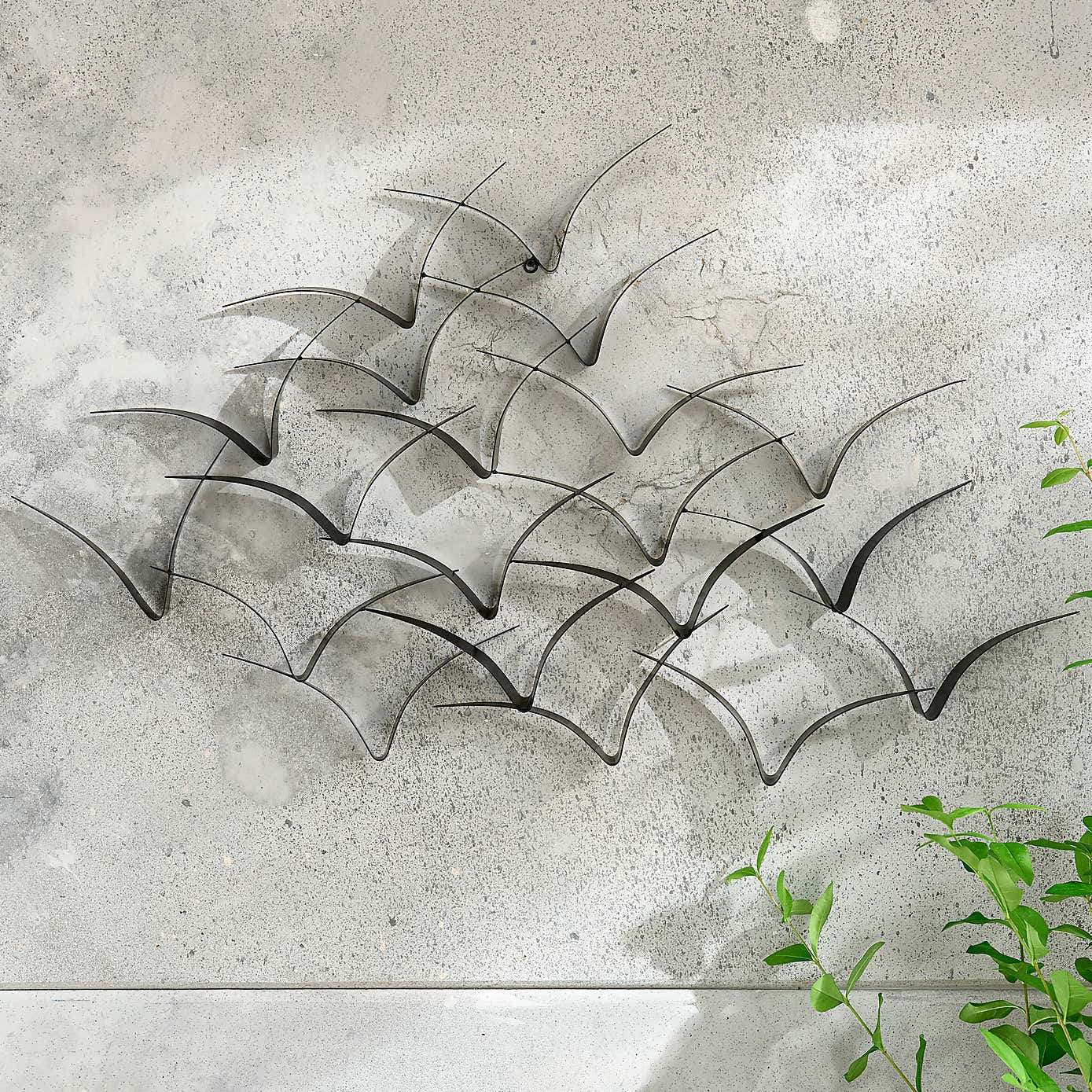Costal Birds Metal Wall Art 90cm
