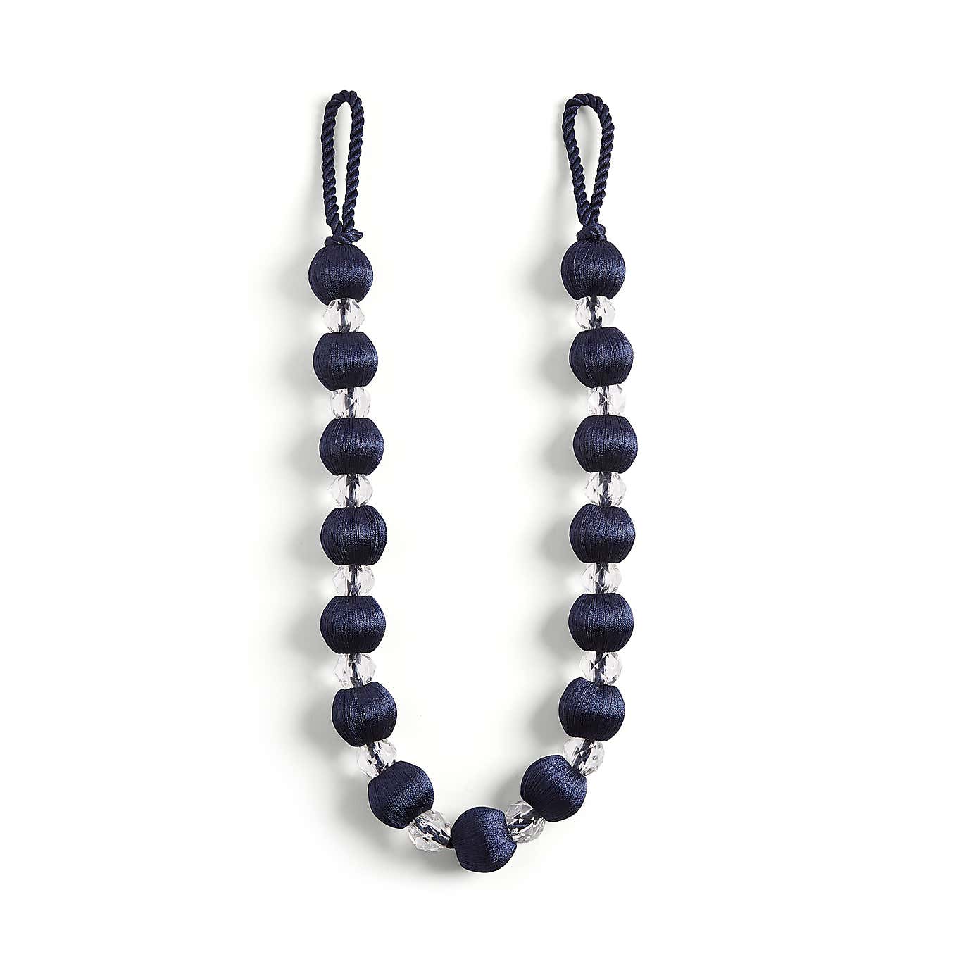 Opulence Navy Crystal Tieback