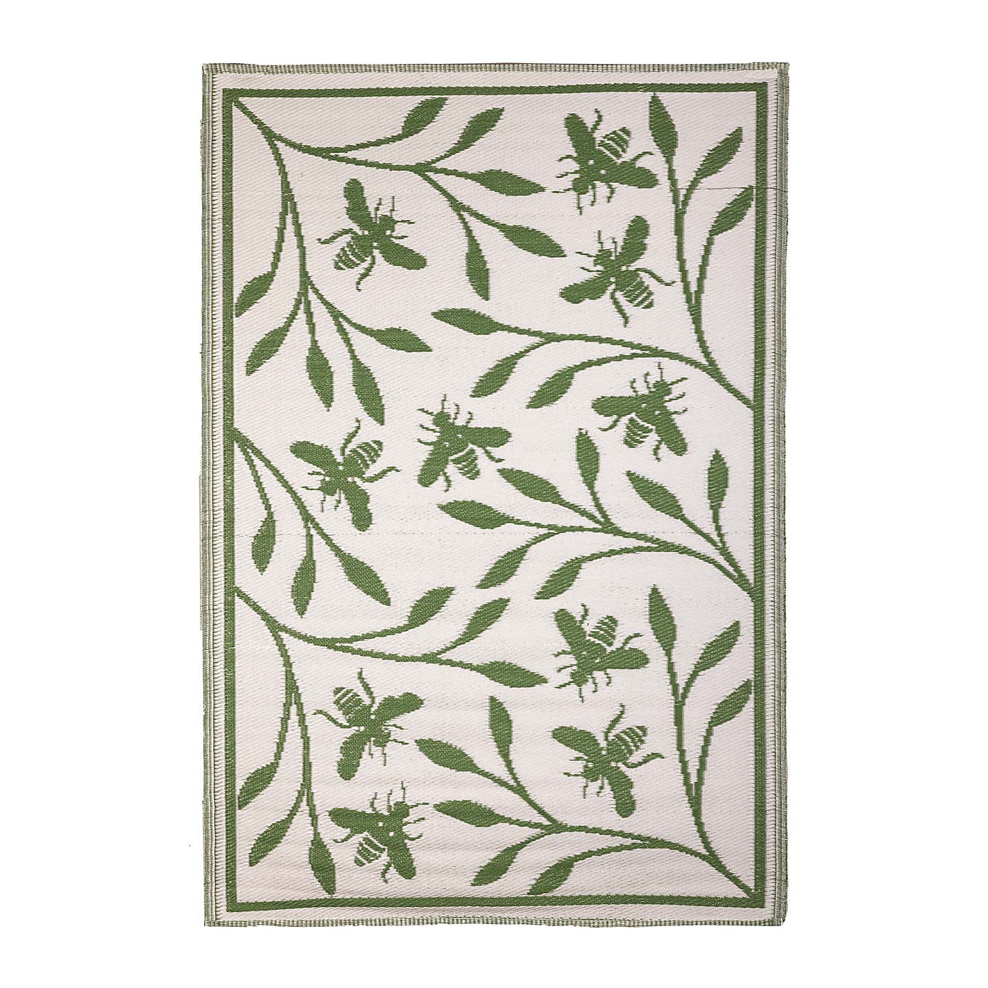 Fallen Fruits Bee Print Outdoor Rug