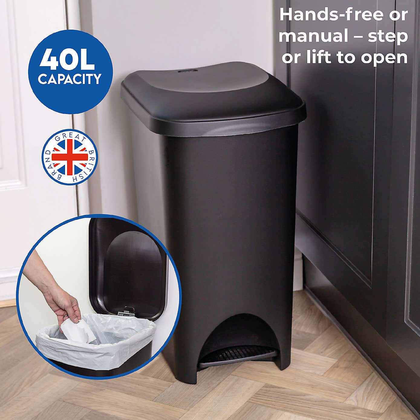 Addis 40L Pedal Bin