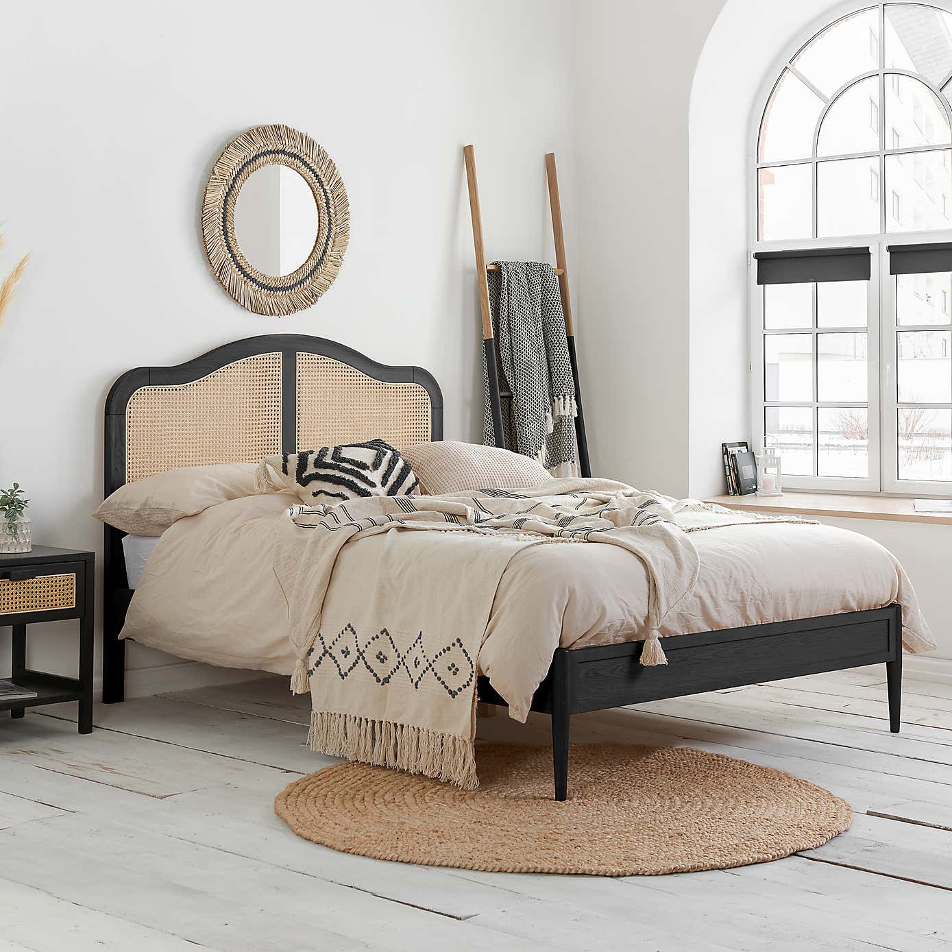 Leonie Rattan Bed