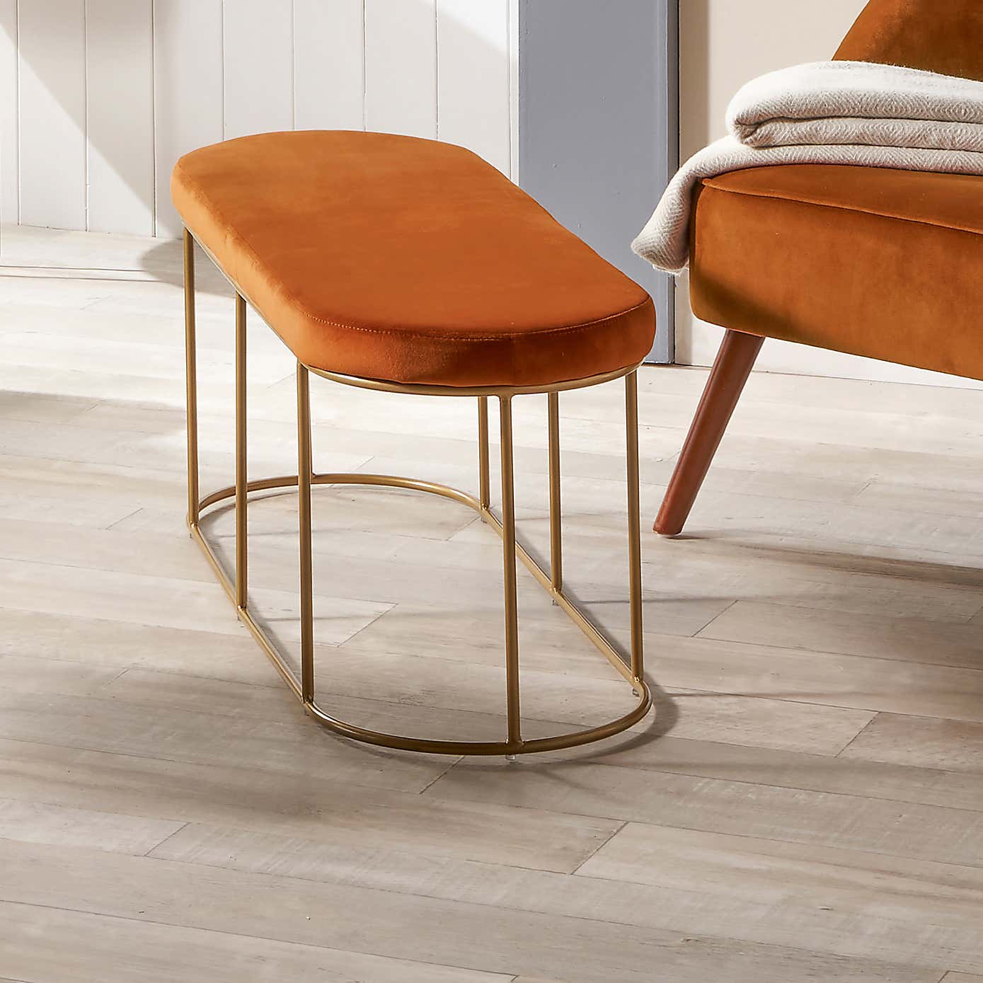 Nino Velvet Bench