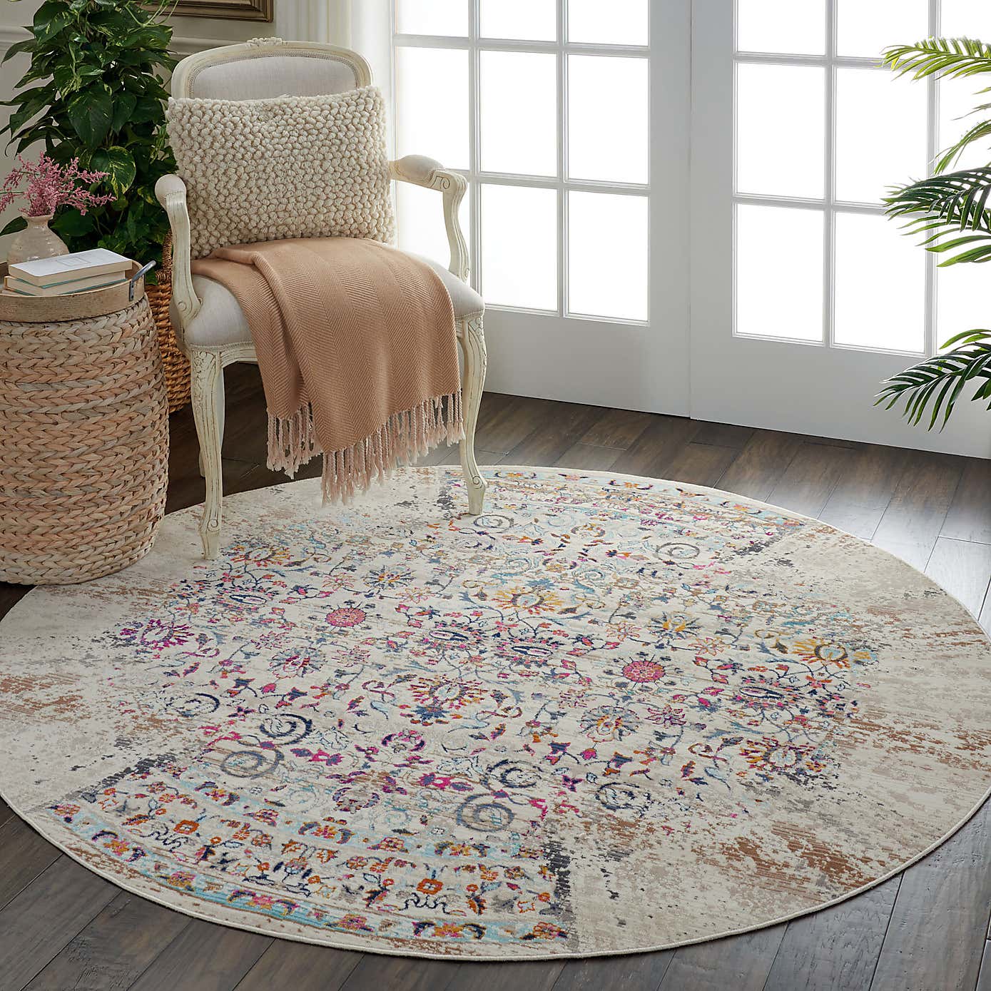 Vintage Kashan 2 Round Rug