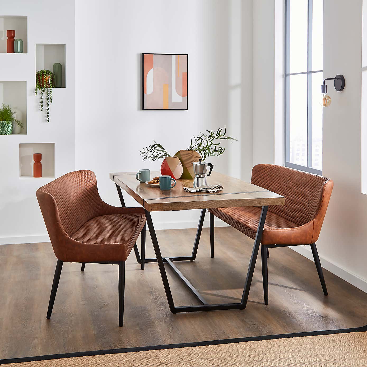 Montreal 3 Seater Dining Bench