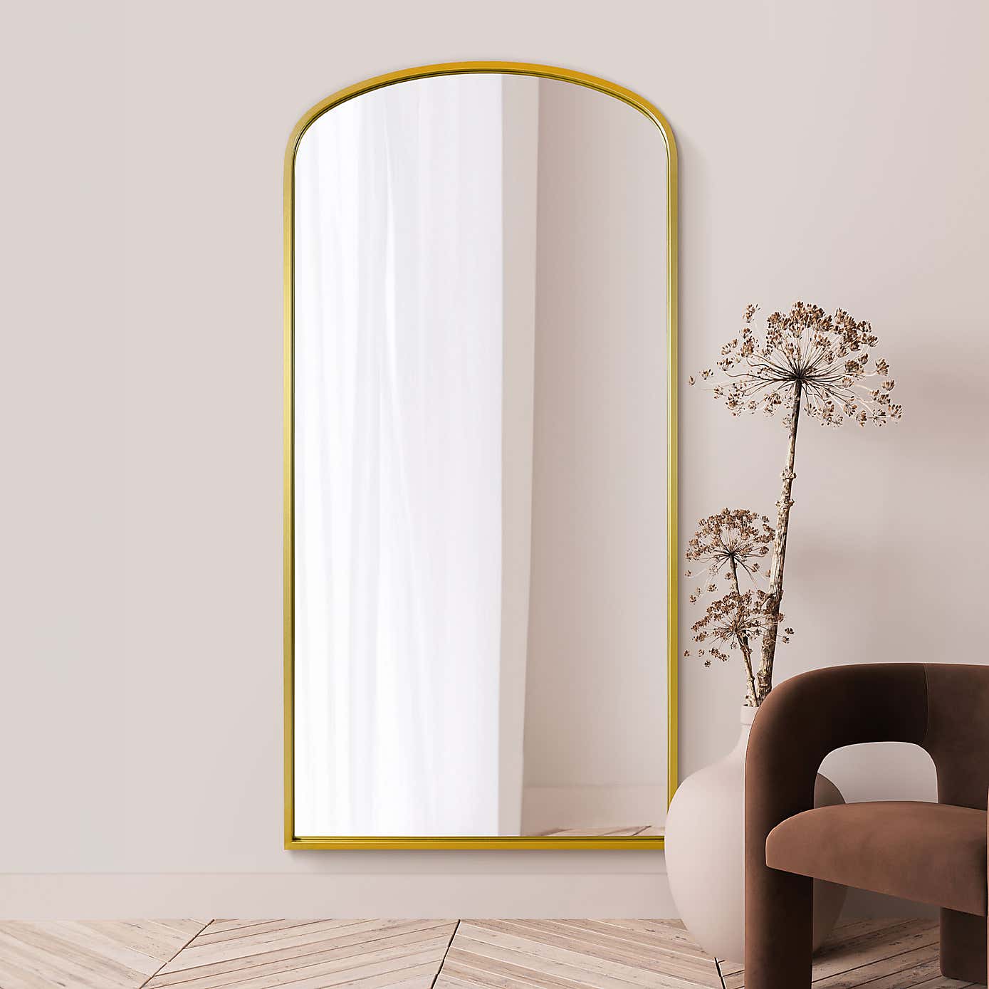 Curva Arched Indoor Outdoor Full Length Wall Mirror