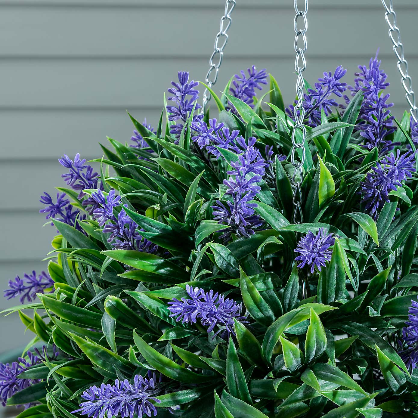 Topiary Ball Purple Flower 25cm