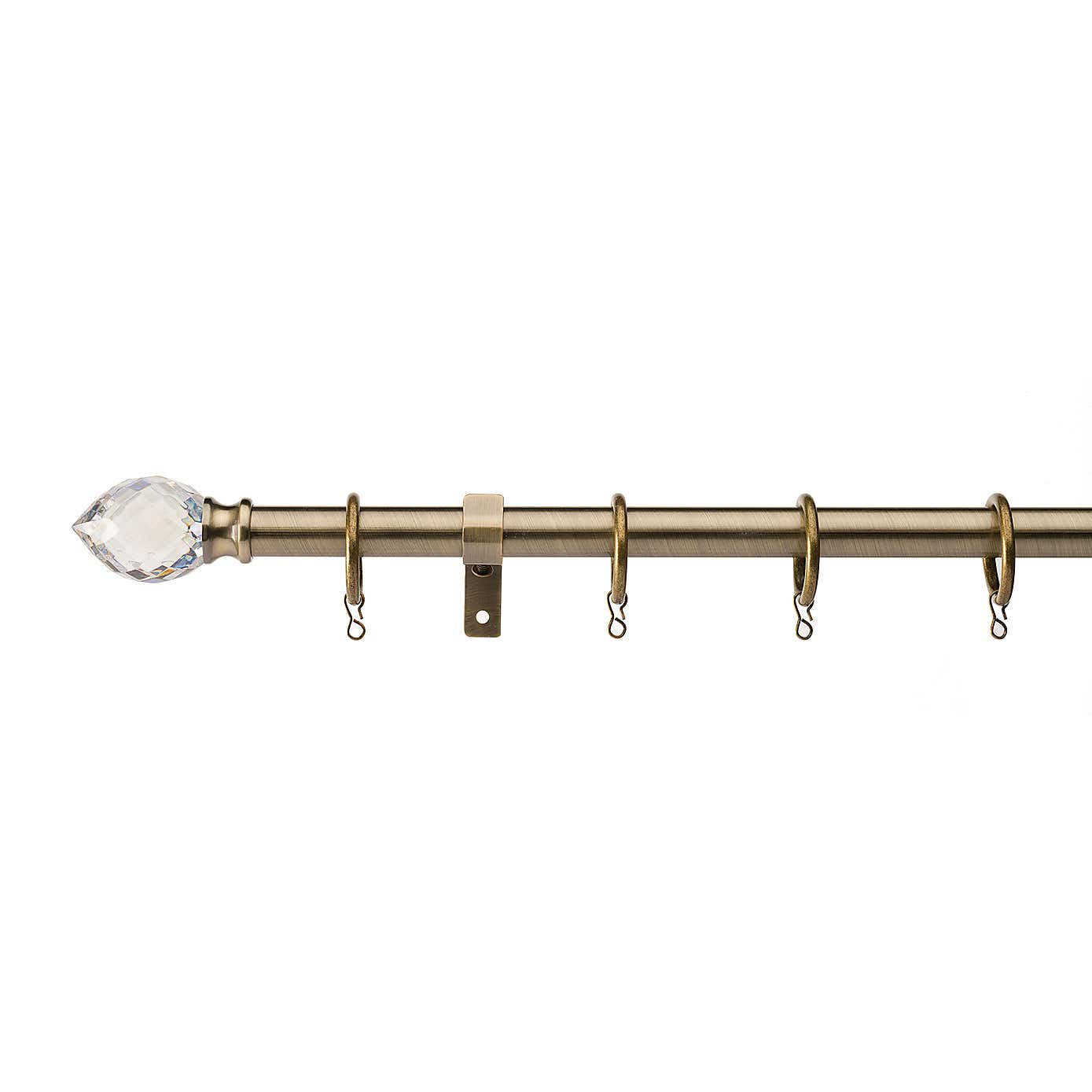 Teardrop Extendable 16/19mm Metal Curtain Pole