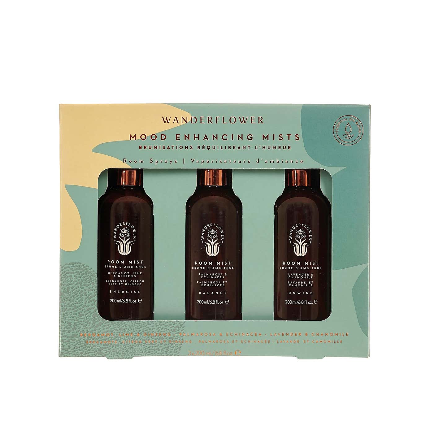 Set of Three Upper Canada Wanderflower Mood Enhancing Room Mists