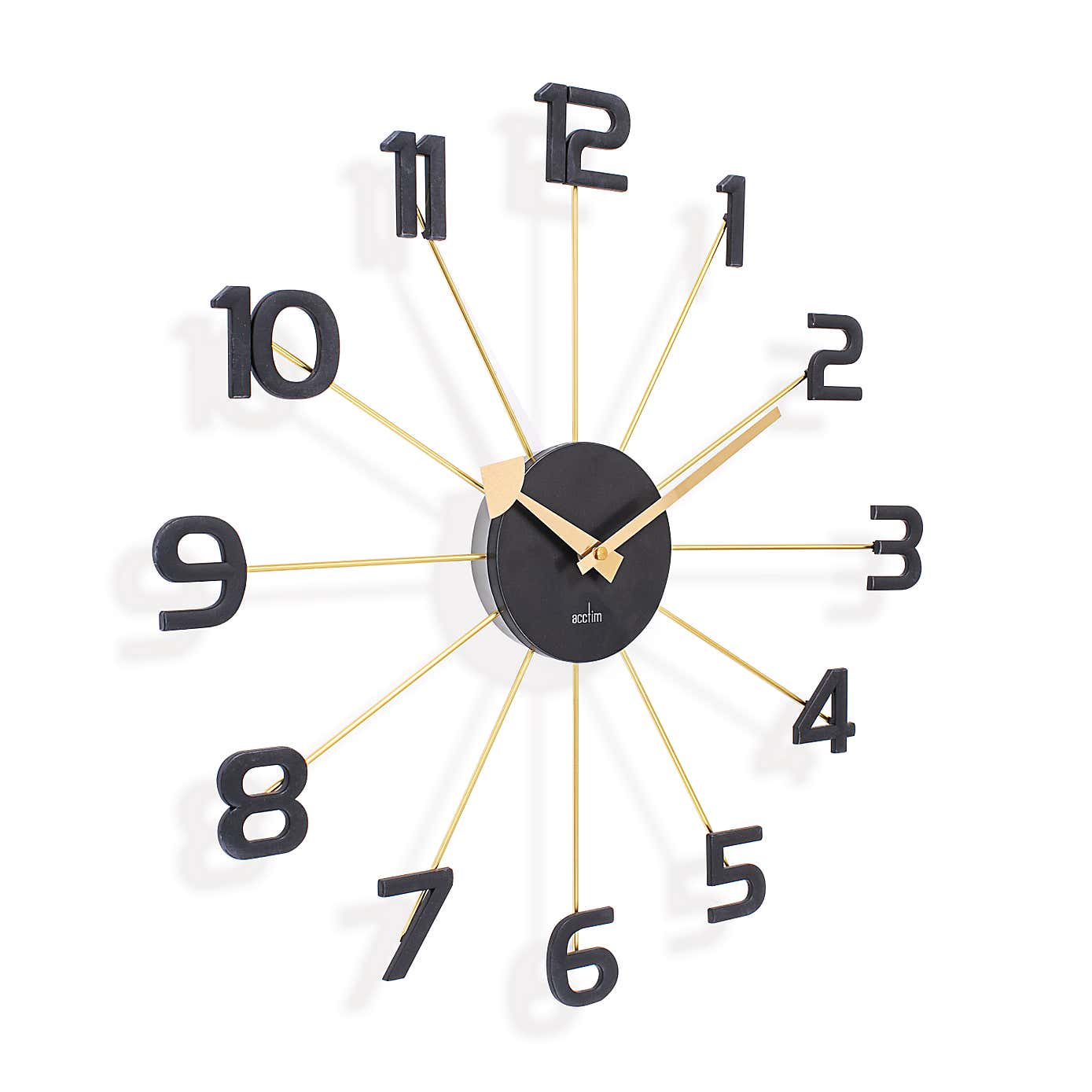 Acctim Astraea Large Wall Clock Quartz 50cm Gold