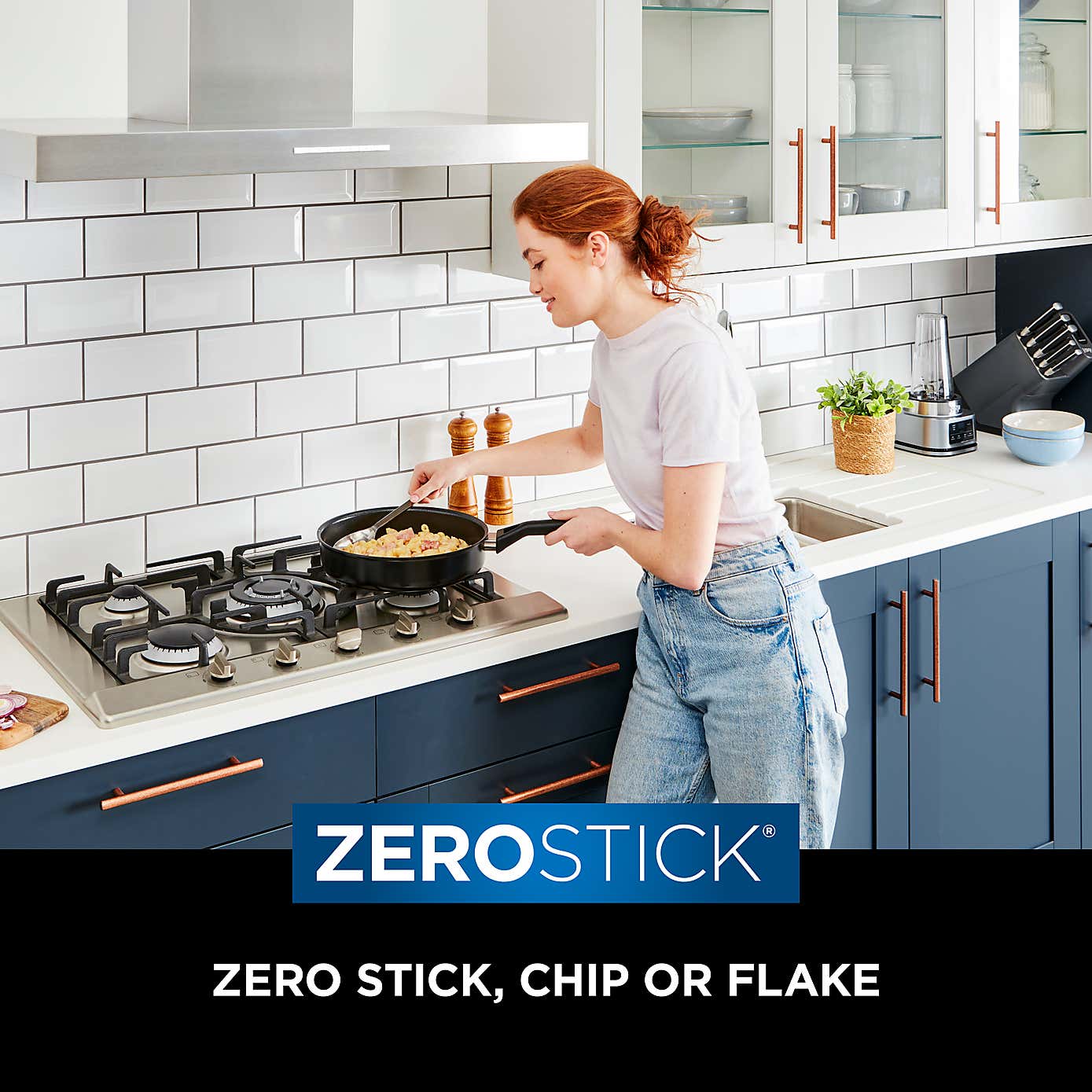Ninja ZEROSTICK Hard Anodised Classic Frying Pan, 28cm